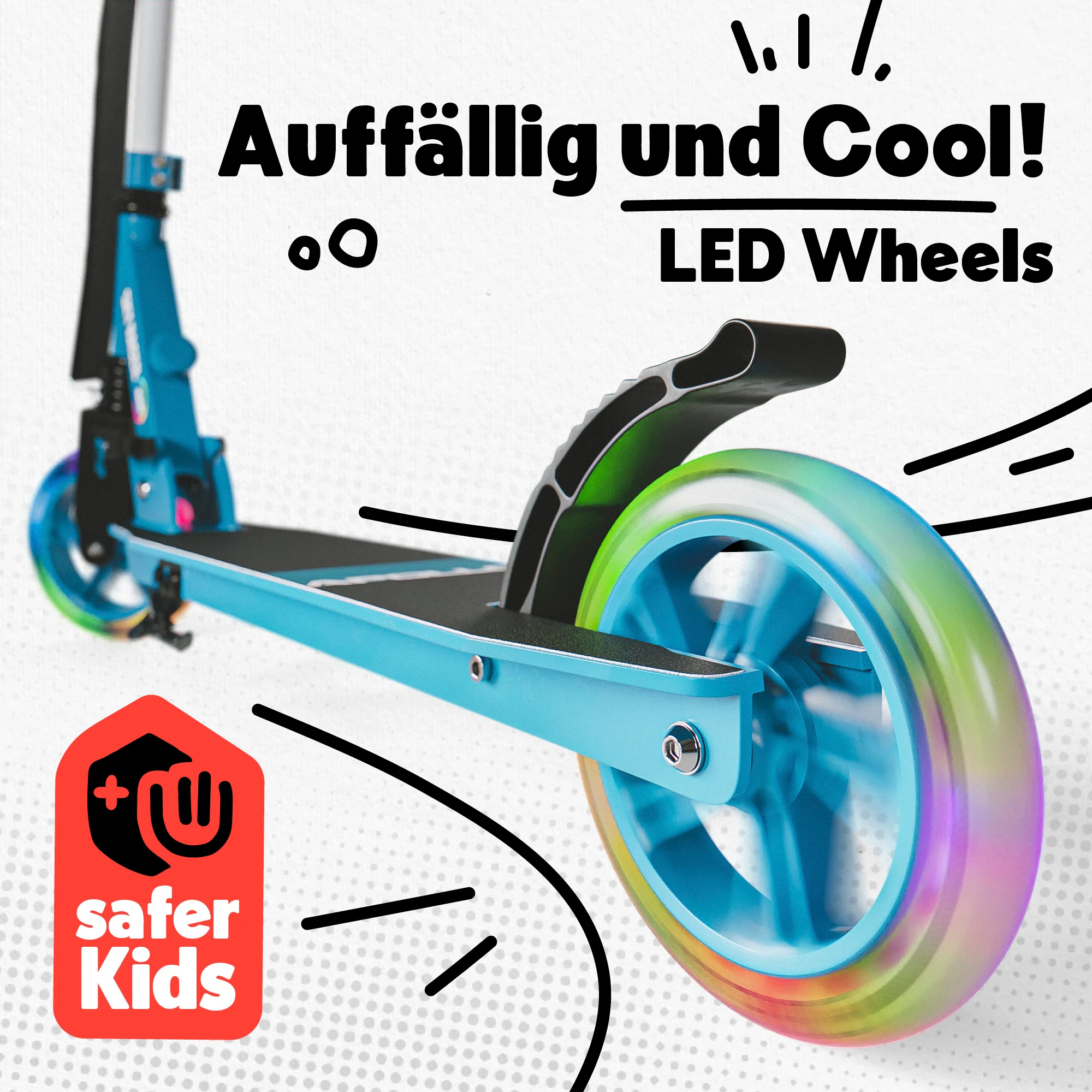 145mm City Scooter mit Federung "Skyracer" klappbar und höhenverstellbar - Image 11