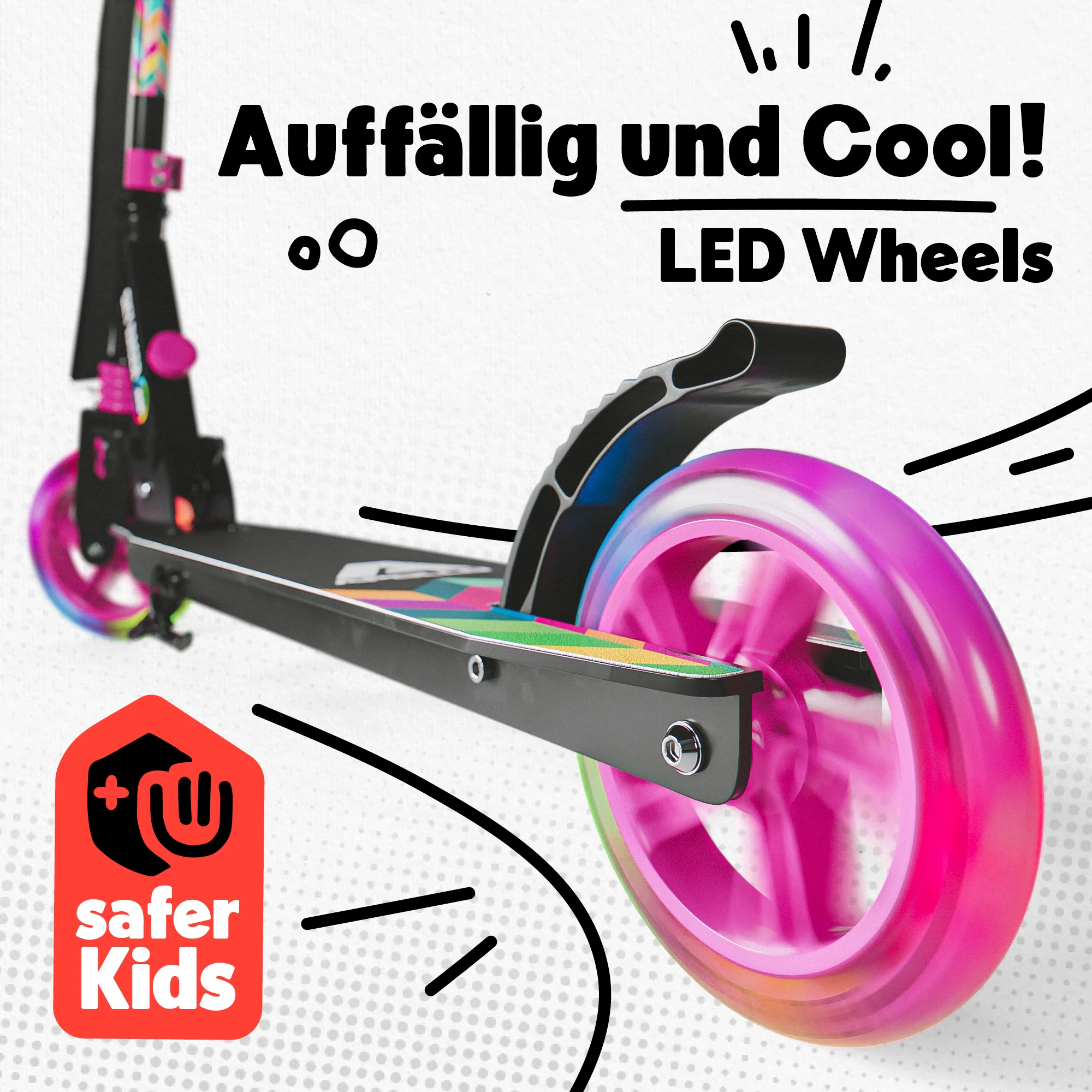 145mm City Scooter mit Federung "Skyracer" klappbar und höhenverstellbar - Image 18