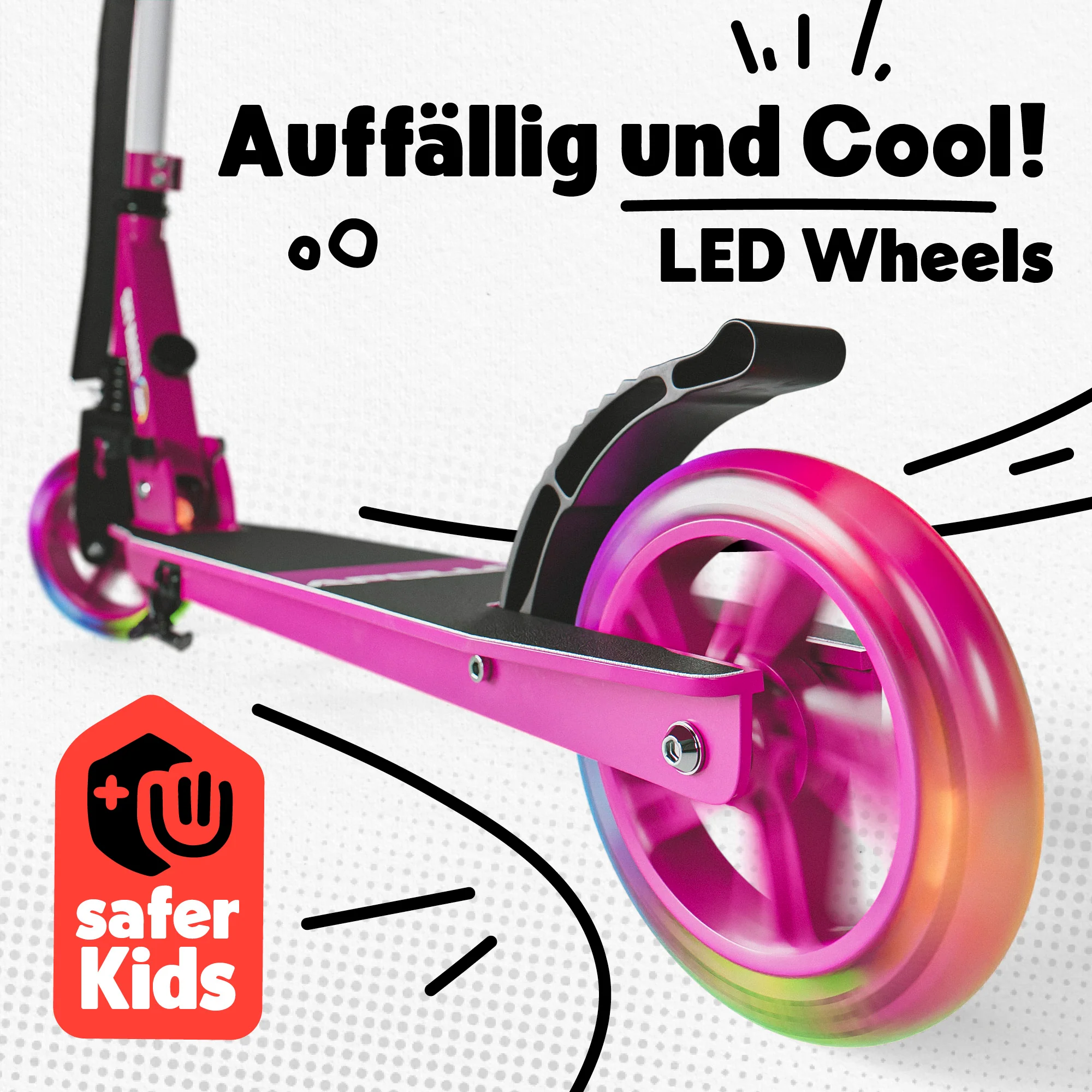 145mm City Scooter mit Federung "Skyracer" klappbar und höhenverstellbar - Image 25