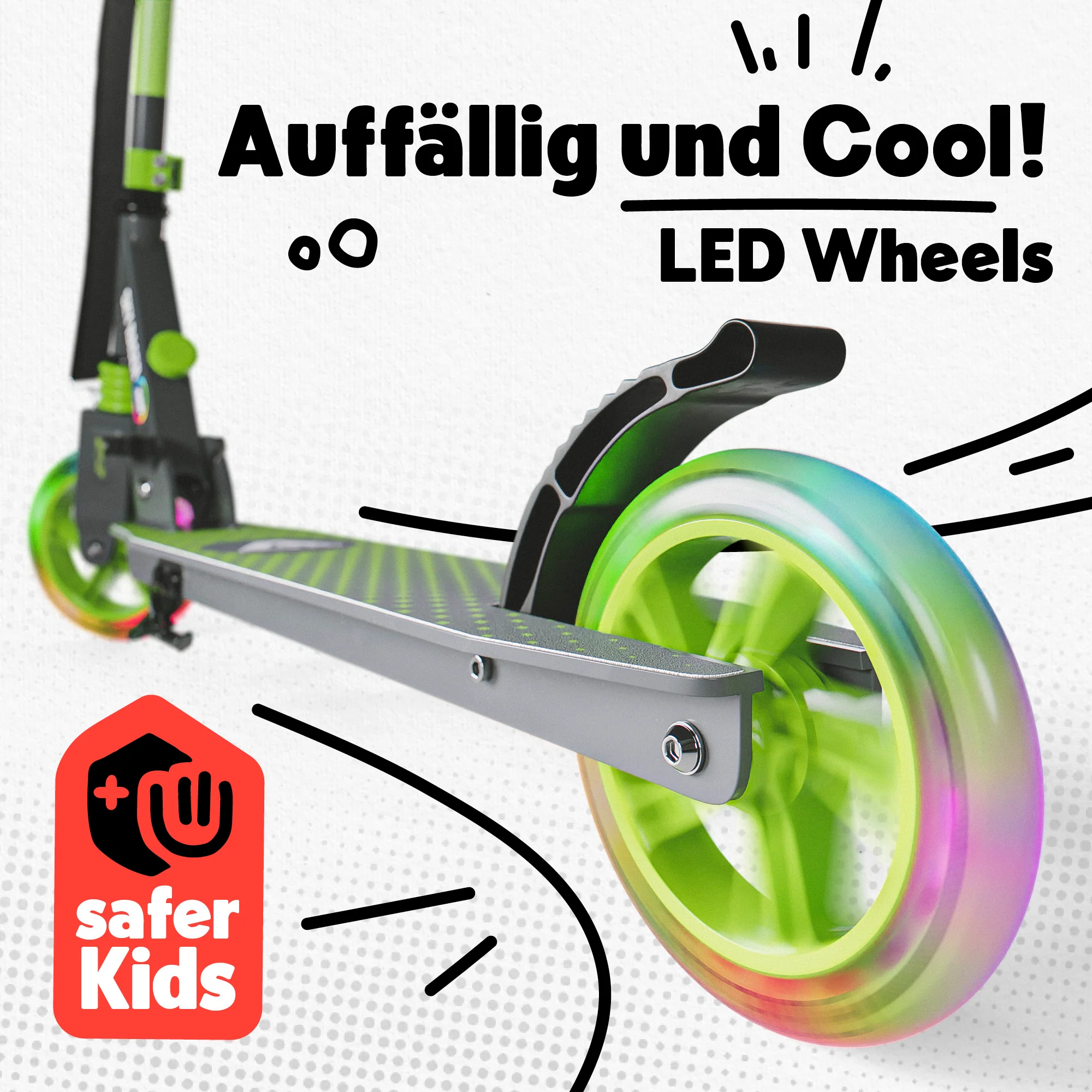 145mm City Scooter mit Federung "Skyracer" klappbar und höhenverstellbar - Image 32