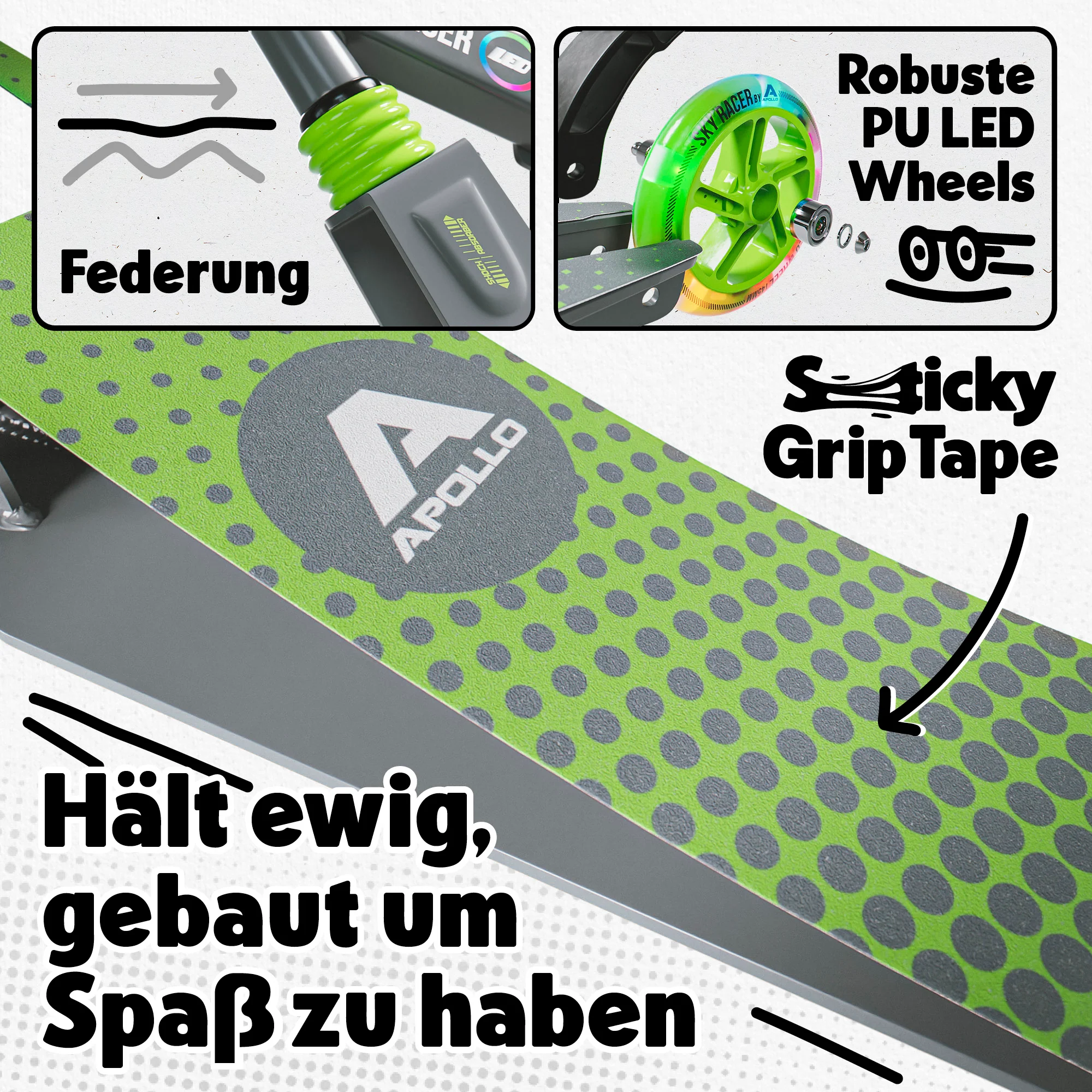 145mm City Scooter mit Federung "Skyracer" klappbar und höhenverstellbar - Image 33
