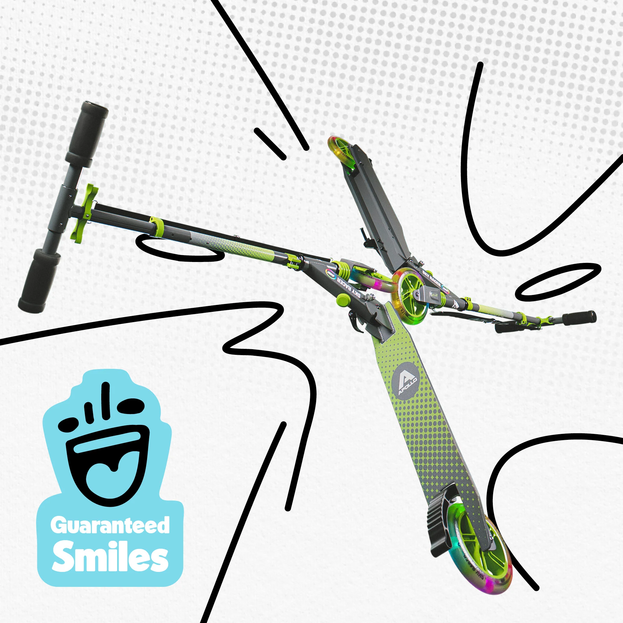 145mm City Scooter mit Federung "Skyracer" klappbar und höhenverstellbar - Image 34