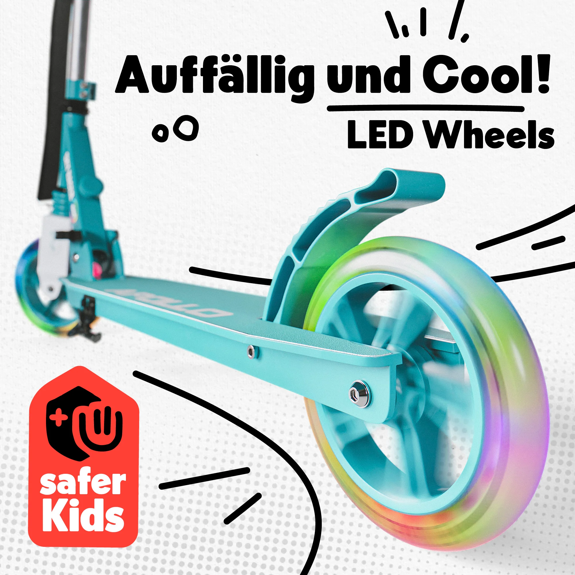 145mm City Scooter mit Federung "Skyracer" klappbar und höhenverstellbar - Image 39