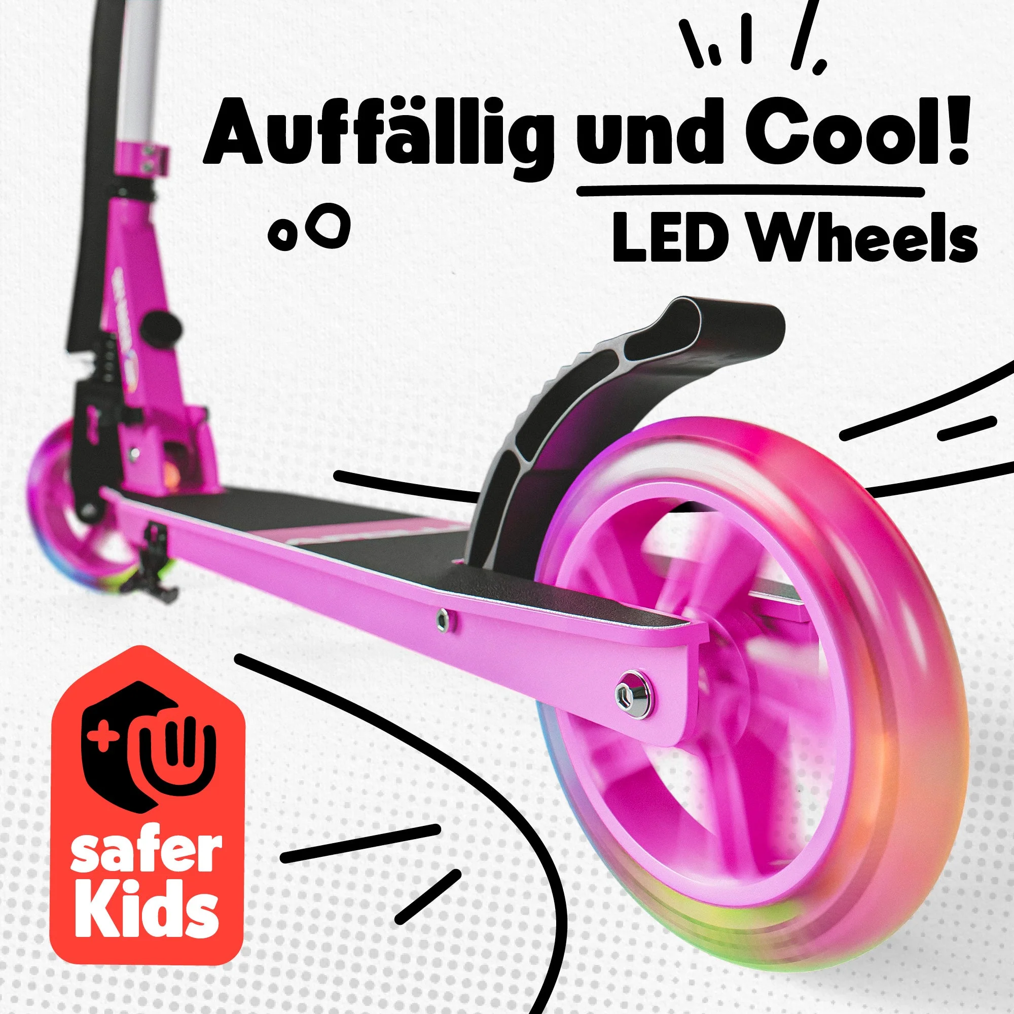 145mm City Scooter mit Federung "Skyracer" klappbar und höhenverstellbar - Image 46