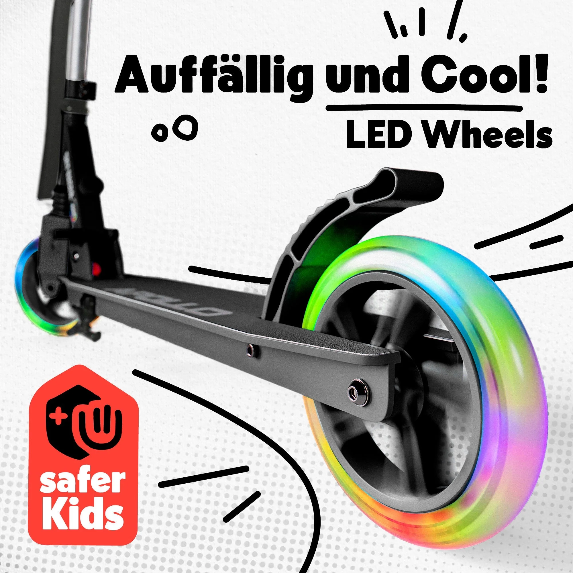 145mm City Scooter mit Federung "Skyracer" klappbar und höhenverstellbar - Image 53