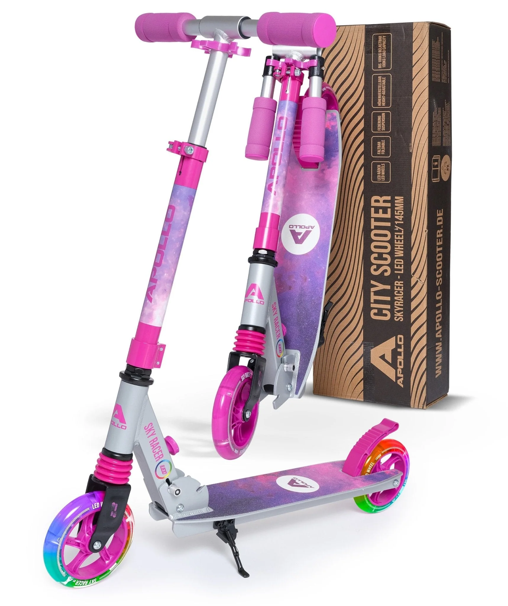 145mm City Scooter mit Federung "Skyracer" klappbar und höhenverstellbar - Image 59