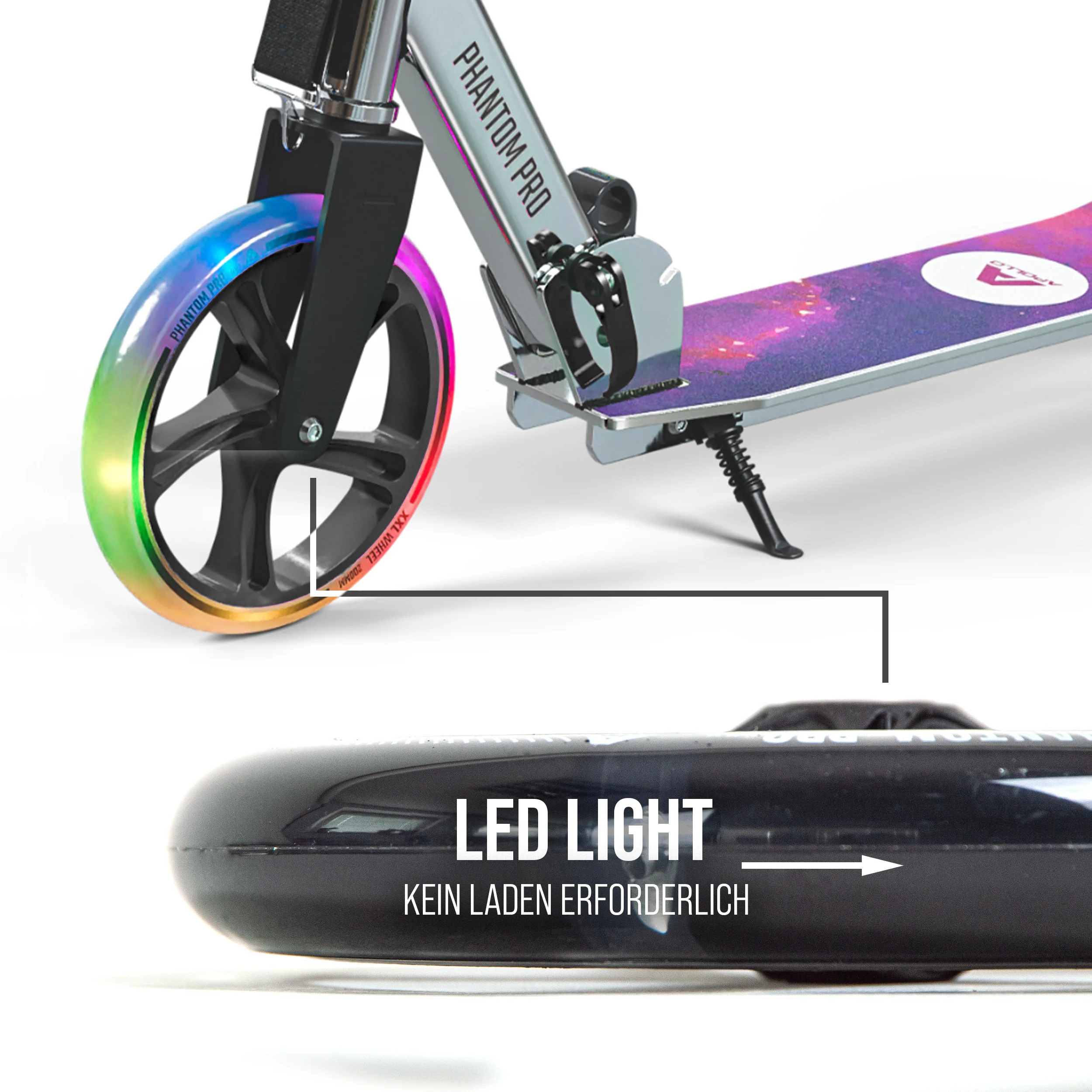 200 mm Ersatzräderset für City Scooter - Phantom / Spectre - Image 13