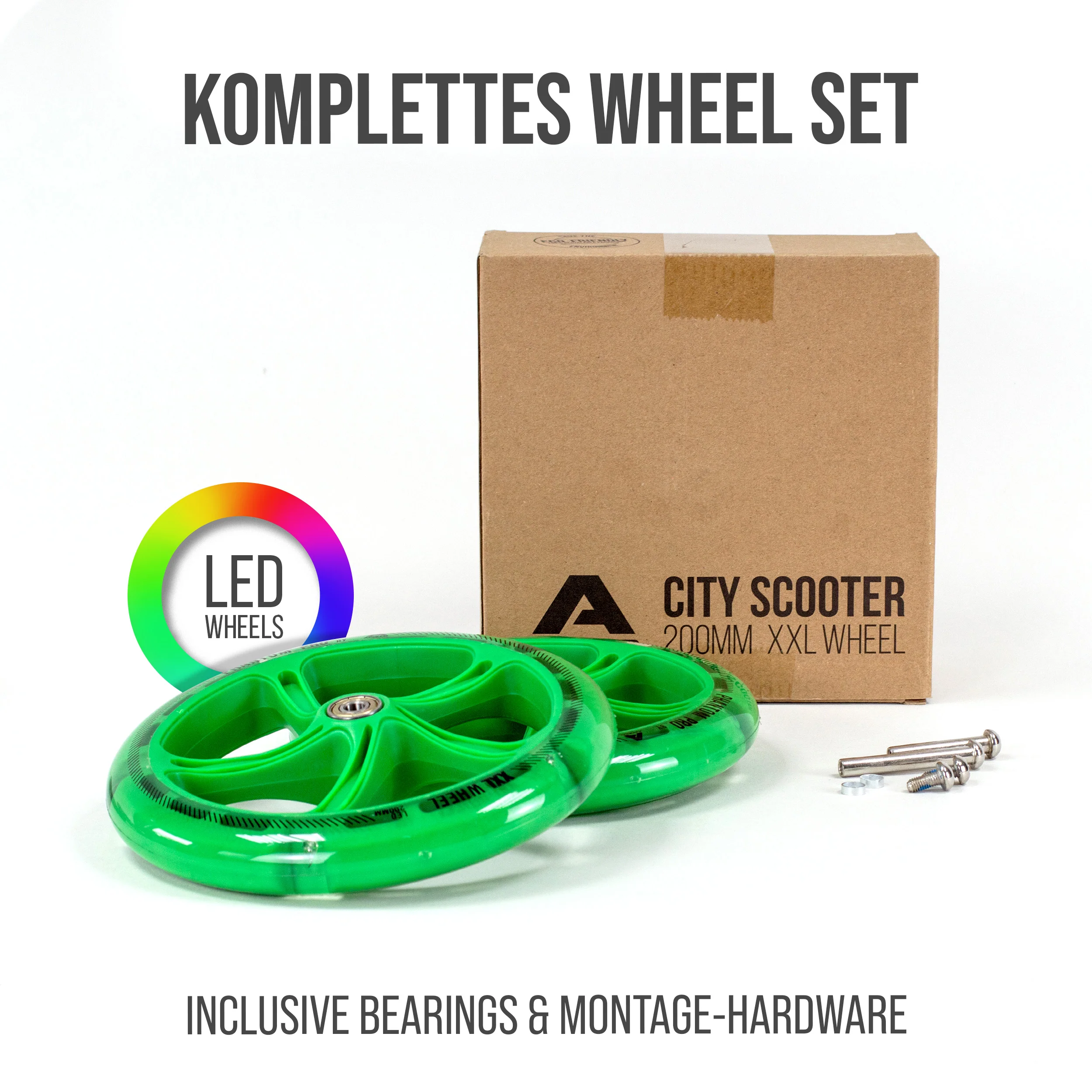 200 mm Ersatzräderset für City Scooter - Phantom / Spectre - Image 33