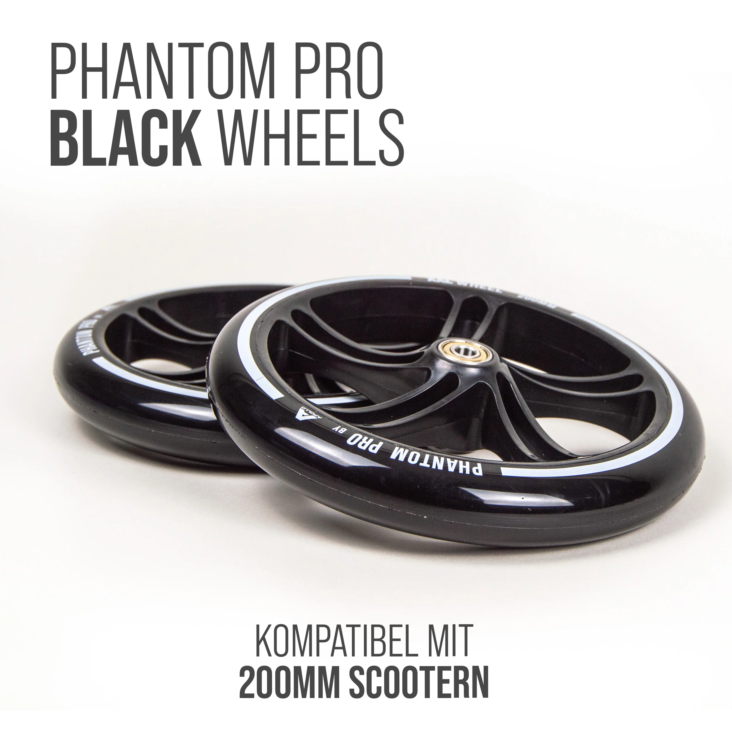 200 mm Ersatzräderset für City Scooter - Phantom / Spectre - Image 4