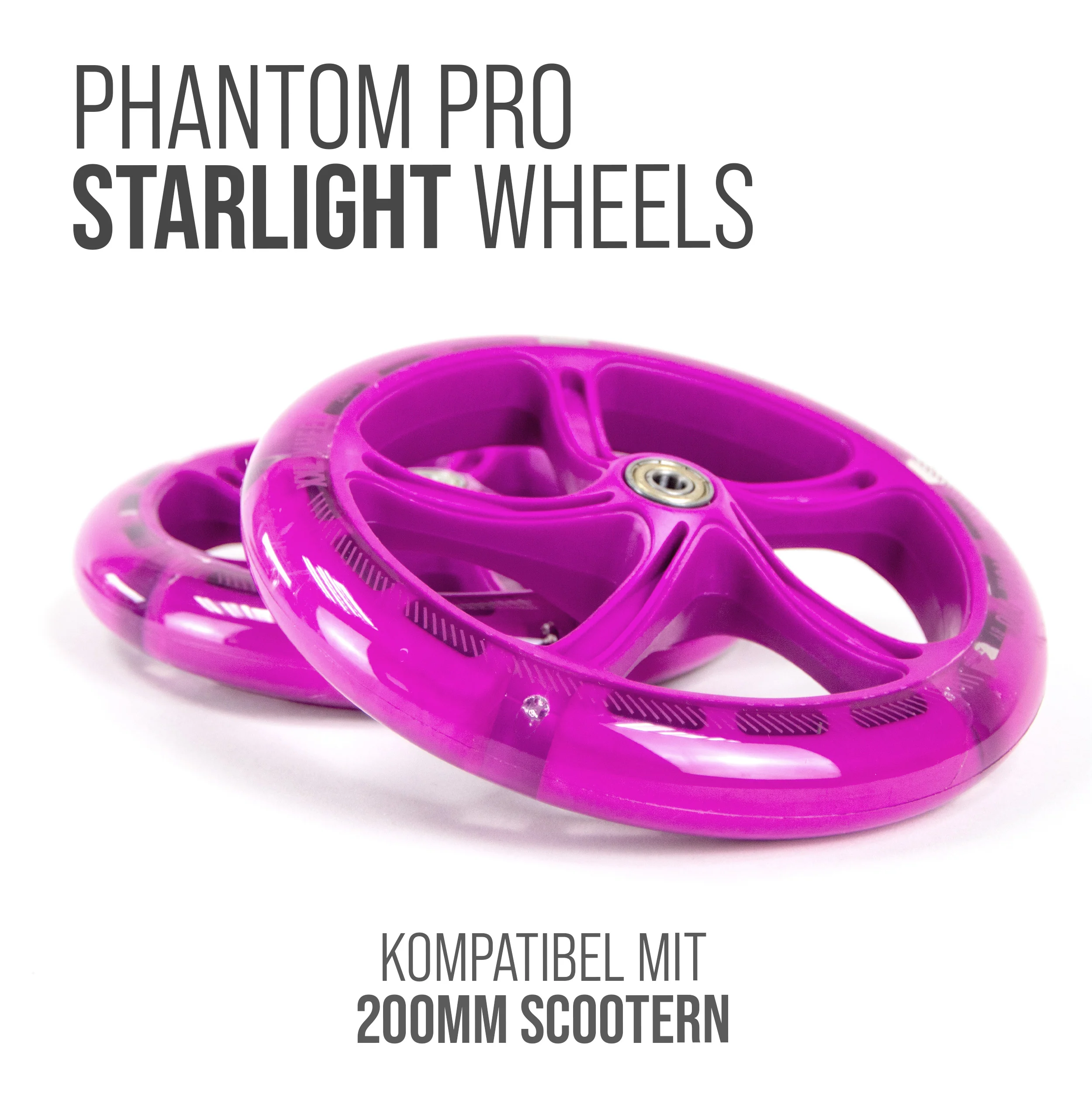 200 mm Ersatzräderset für City Scooter - Phantom / Spectre - Image 40