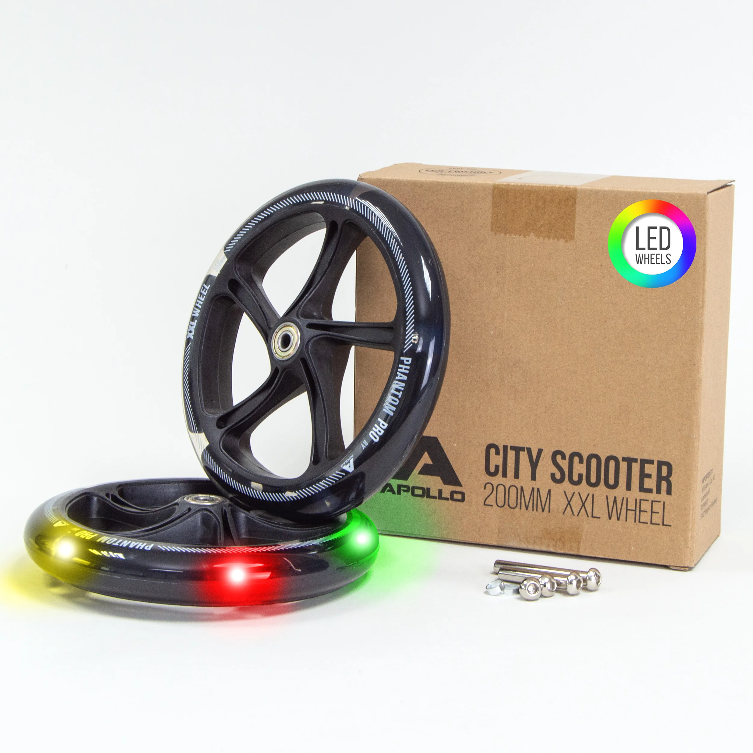 200 mm Ersatzräderset für City Scooter - Phantom / Spectre - Image 8