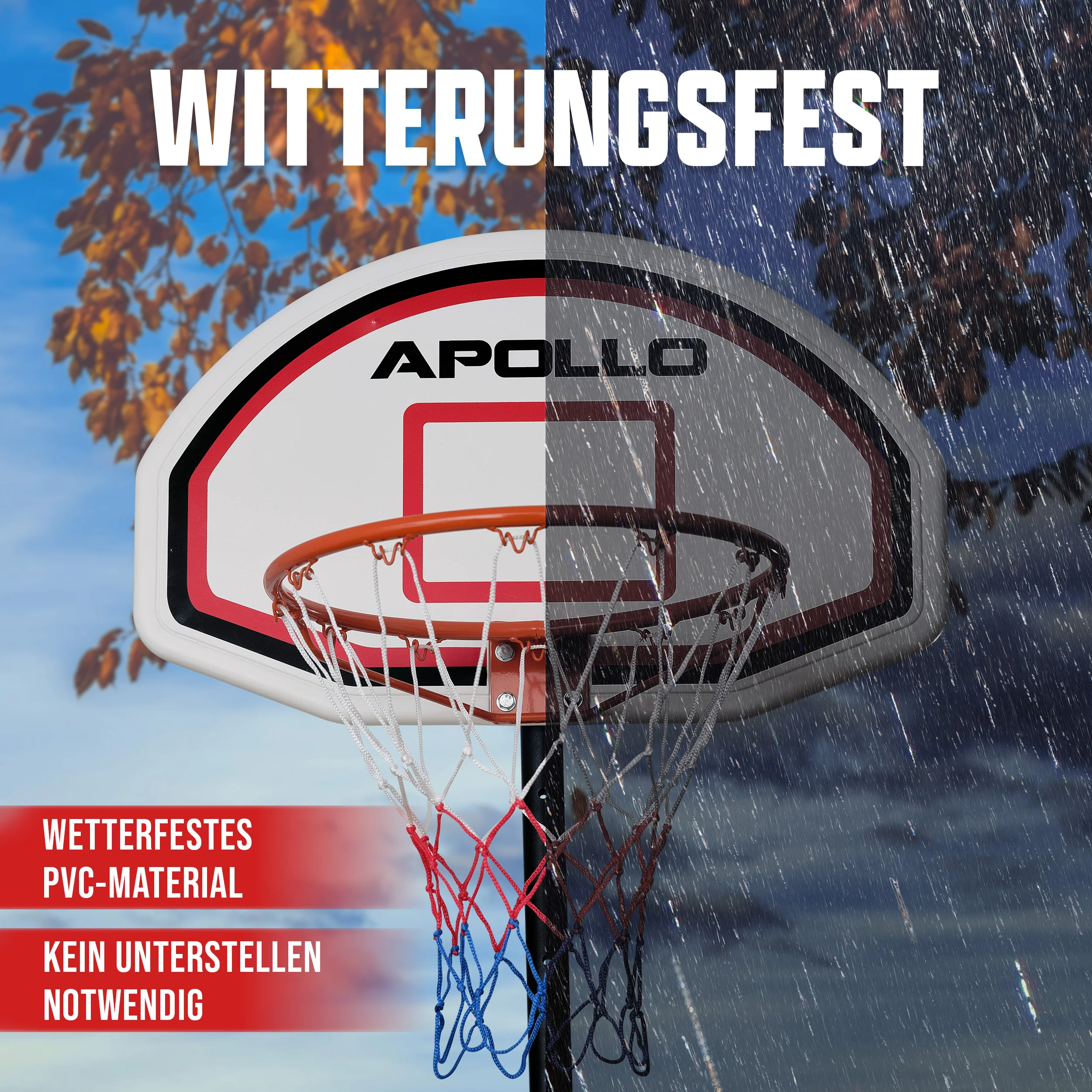 Apollo Basketballkorb mit Ständer und Rollen - Image 6