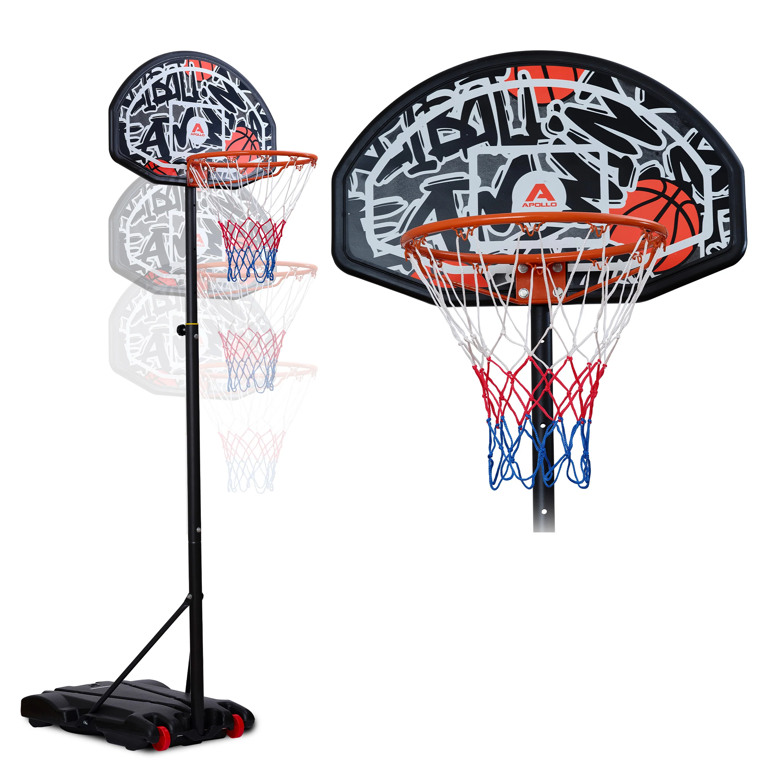 Apollo Basketballkorb mit Ständer und Rollen - Image 9