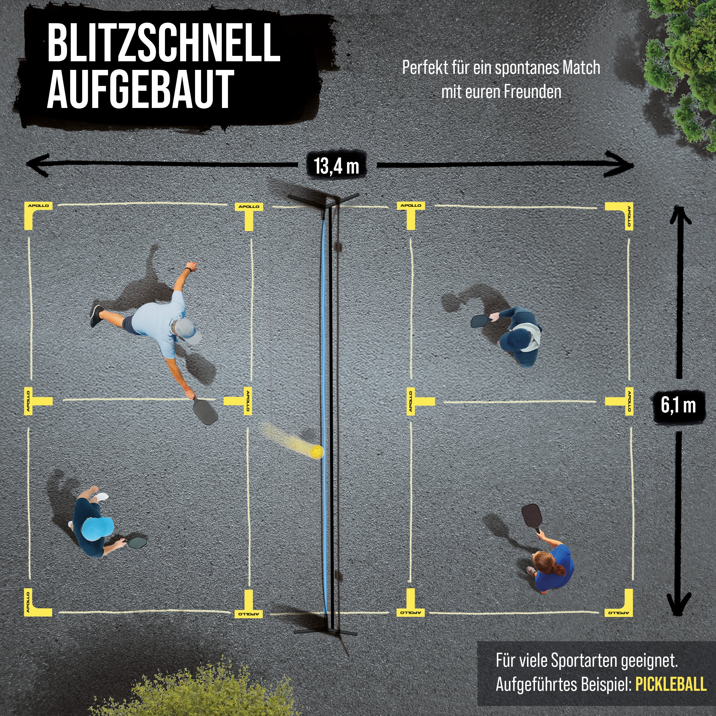 Apollo Court Marker Set – All-in-One Bodenmarkierungsset für Präzision und Vielseitigkeit - Image 3