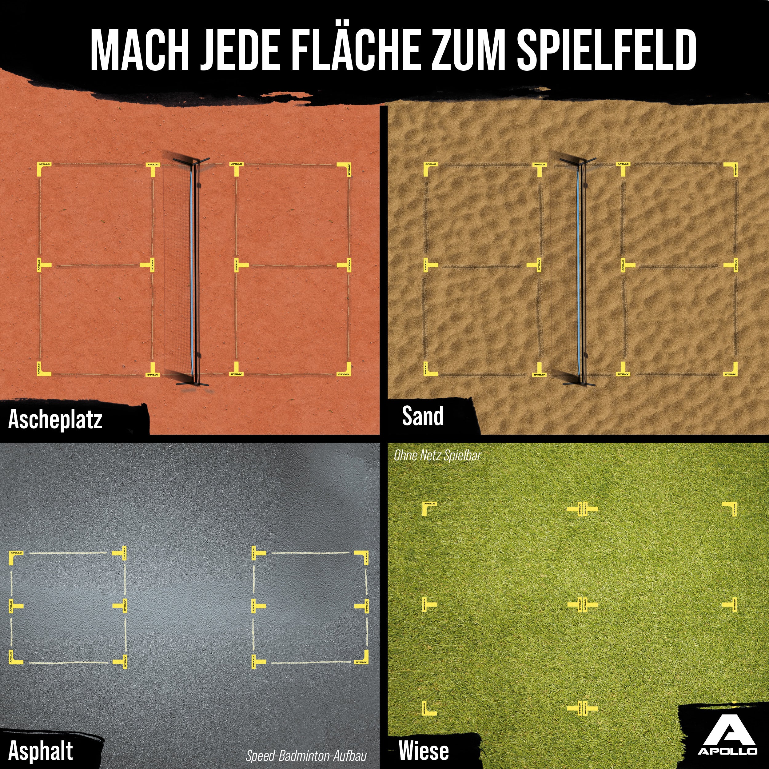 Apollo Court Marker Set – All-in-One Bodenmarkierungsset für Präzision und Vielseitigkeit - Image 6