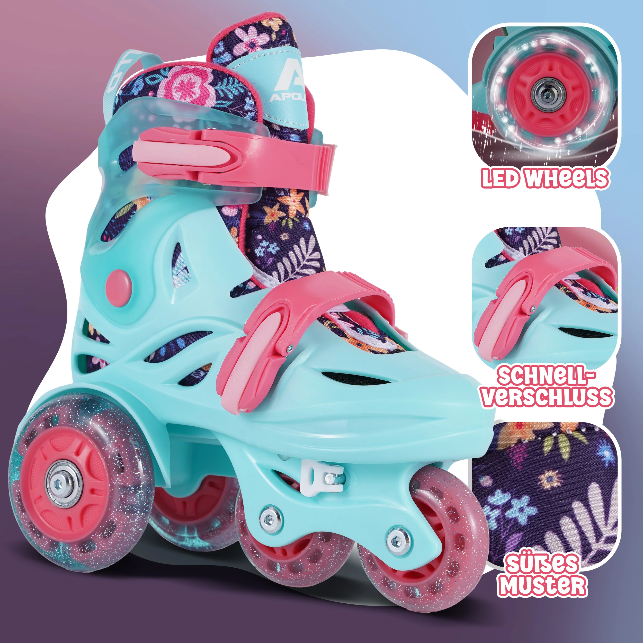 Apollo Kids My 1st Skates - verstellbare Rollschuhe (Größe 26–30) für Kinder - Image 11