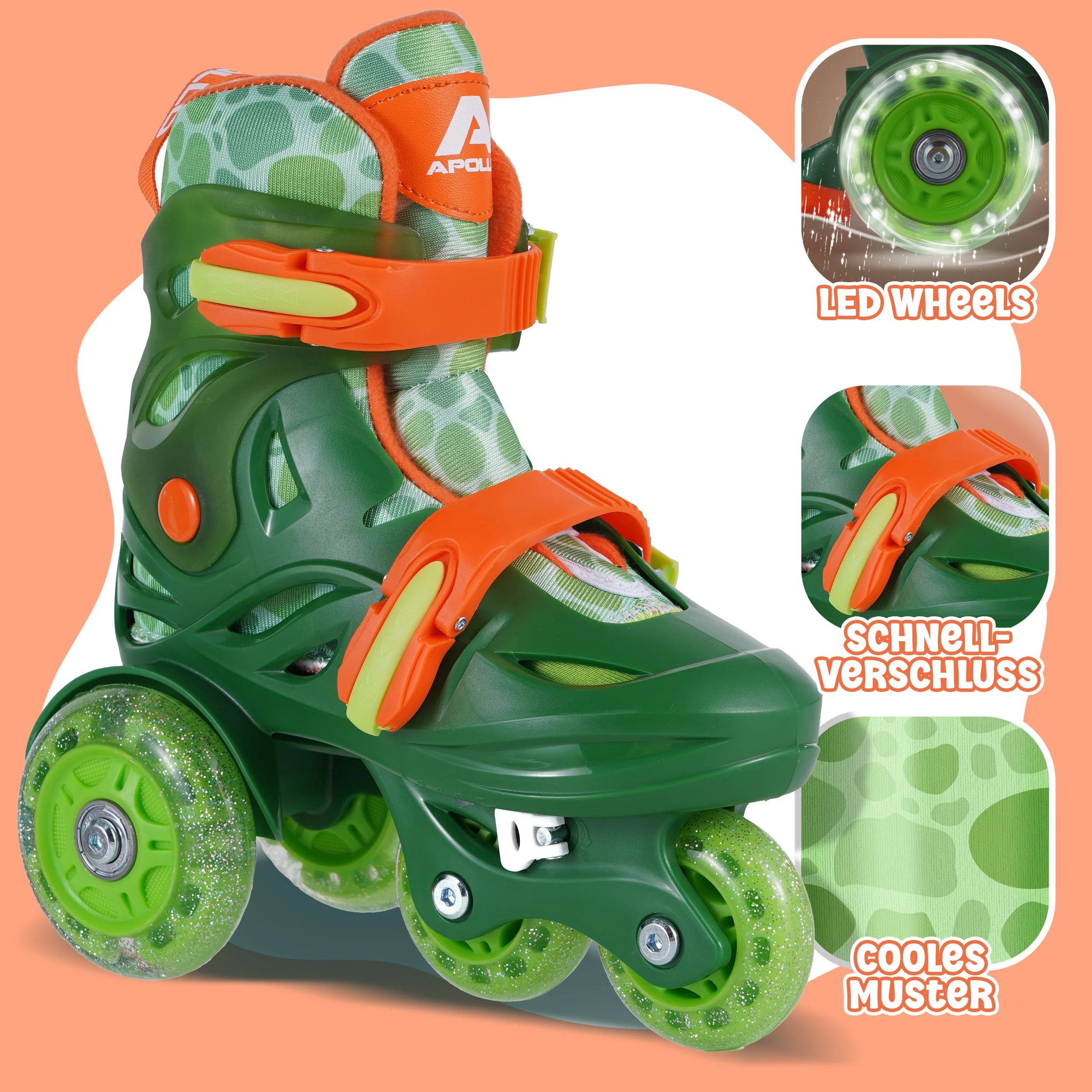 Apollo Kids My 1st Skates - verstellbare Rollschuhe (Größe 26–30) für Kinder - Image 4