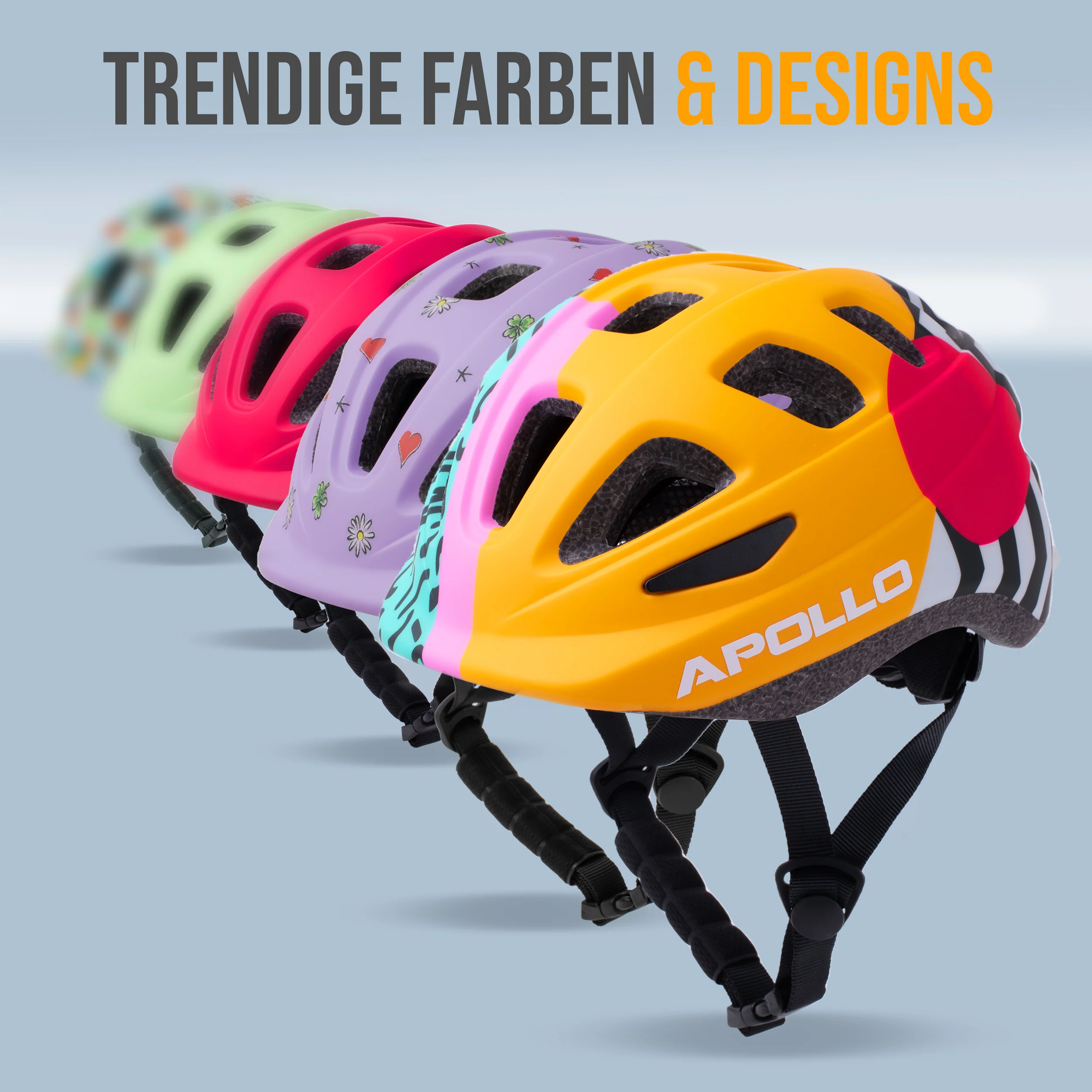 Apollo Kinder Fahrradhelm, Helm für Kinder & Jugendliche, Multisport Helm - Image 7