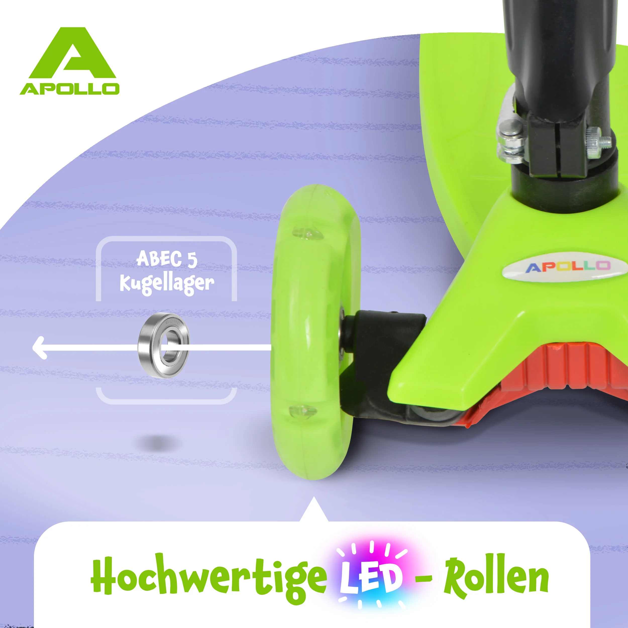 Apollo Kinderroller Kids Whiz LED - in verschiedenen Farben - Image 10