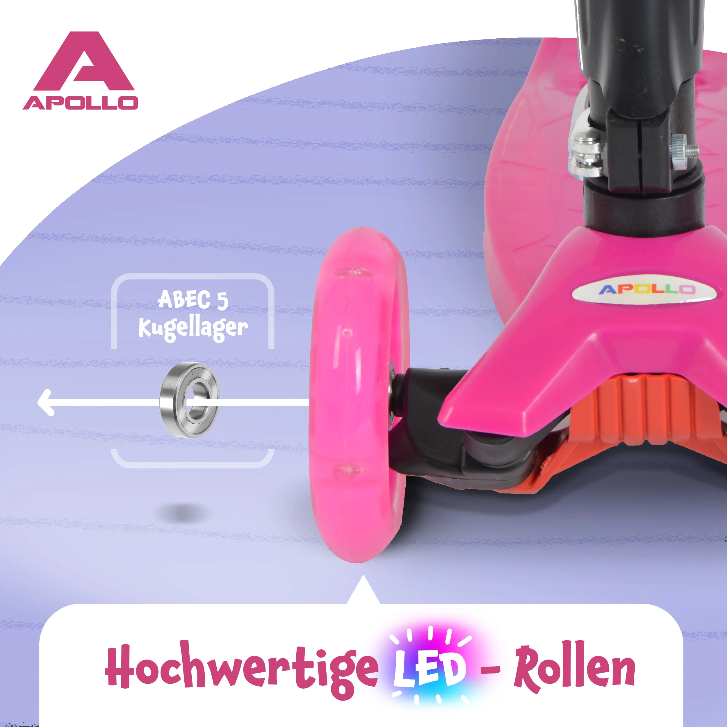 Apollo Kinderroller Kids Whiz LED - in verschiedenen Farben - Image 17