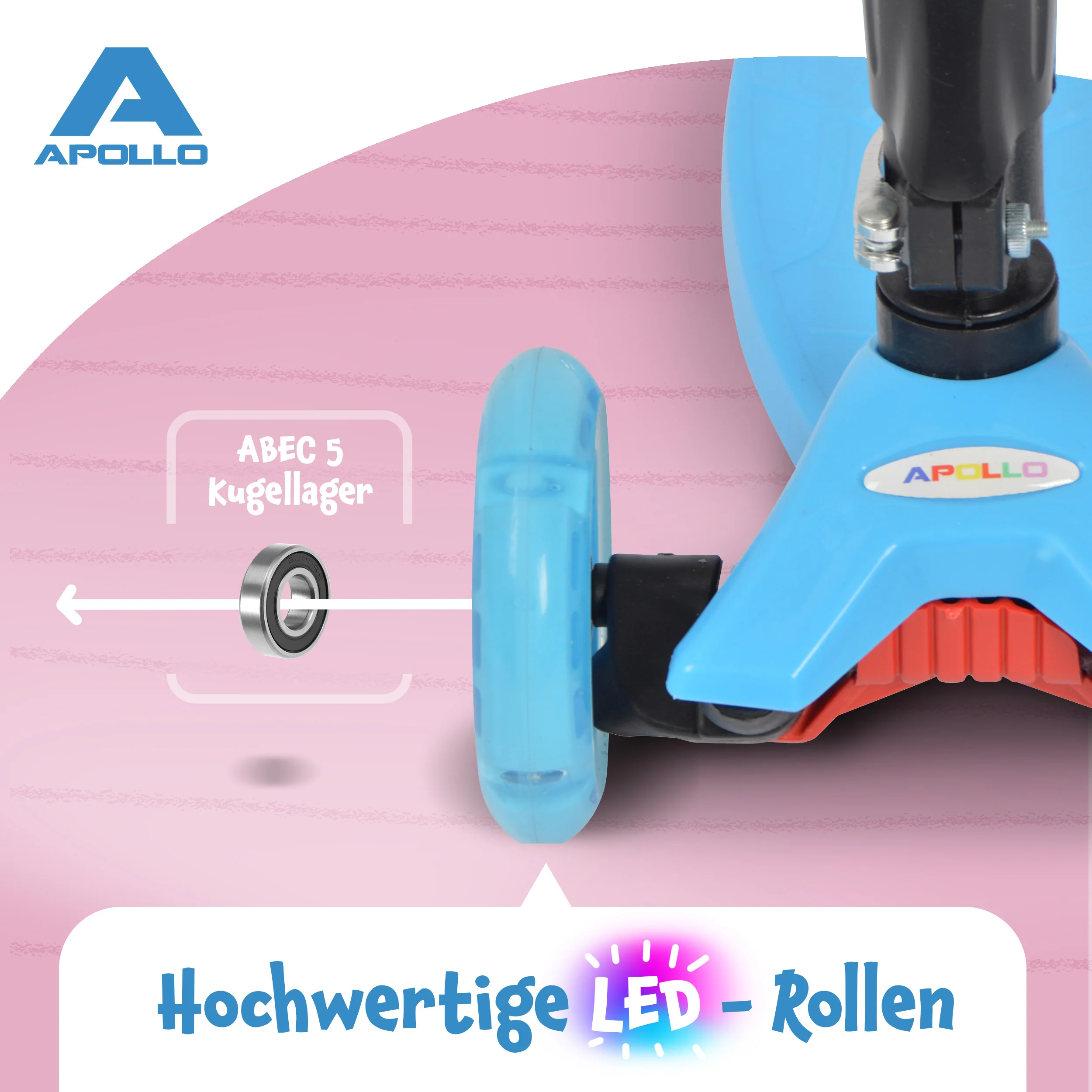 Apollo Kinderroller Kids Whiz LED - in verschiedenen Farben - Image 24