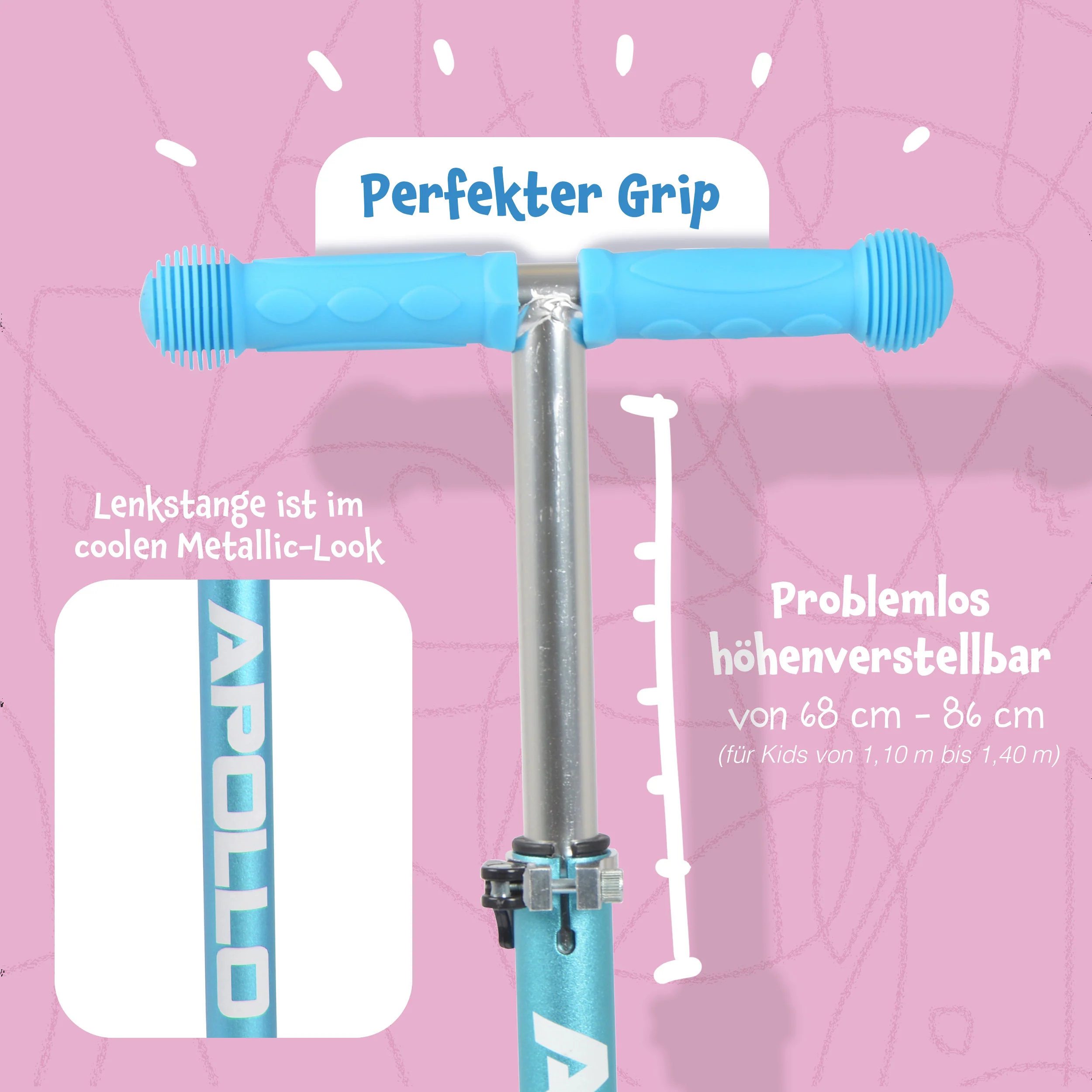 Apollo Kinderroller Kids Whiz LED - in verschiedenen Farben - Image 27