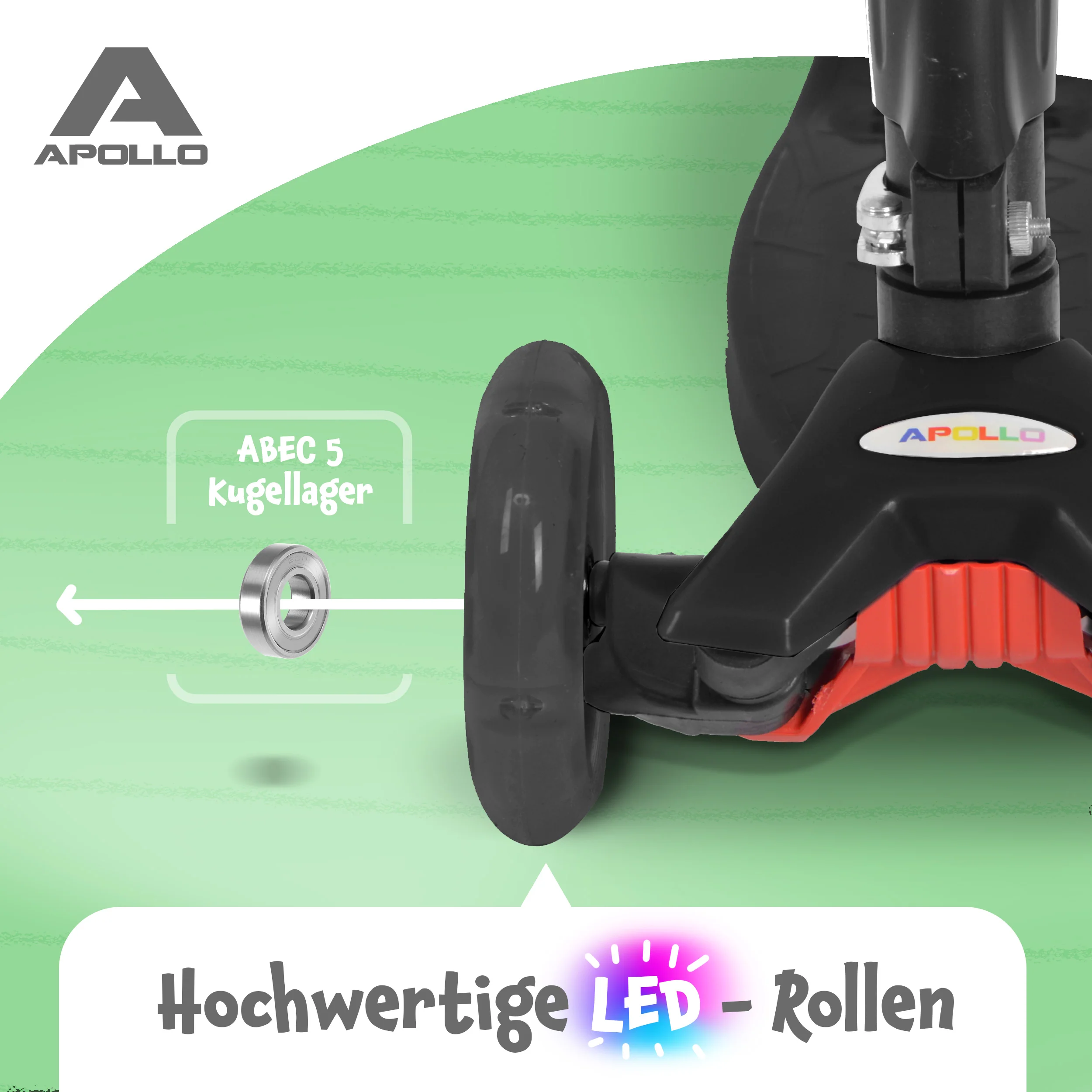 Apollo Kinderroller Kids Whiz LED - in verschiedenen Farben - Image 3