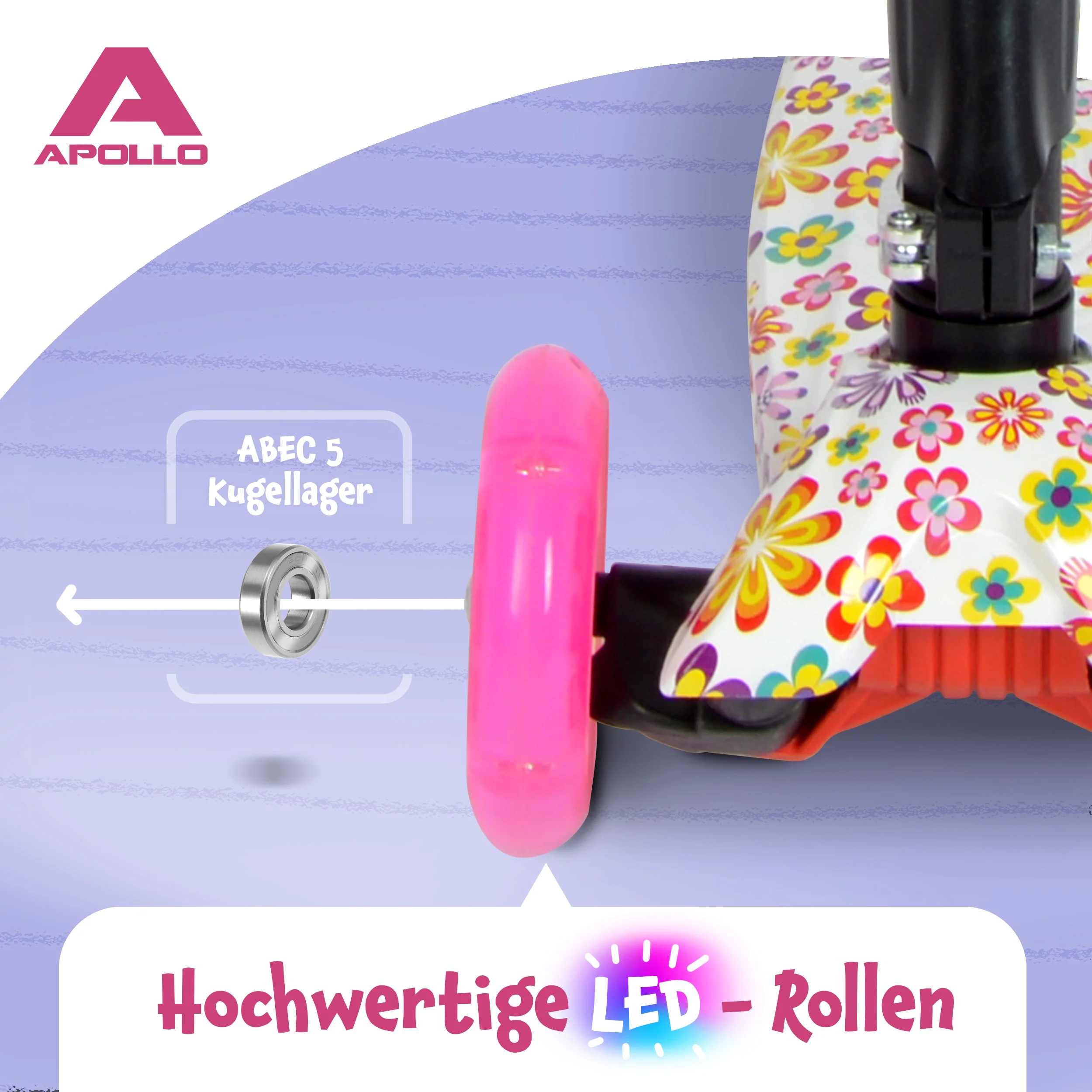 Apollo Kinderroller Kids Whiz LED - in verschiedenen Farben - Image 31
