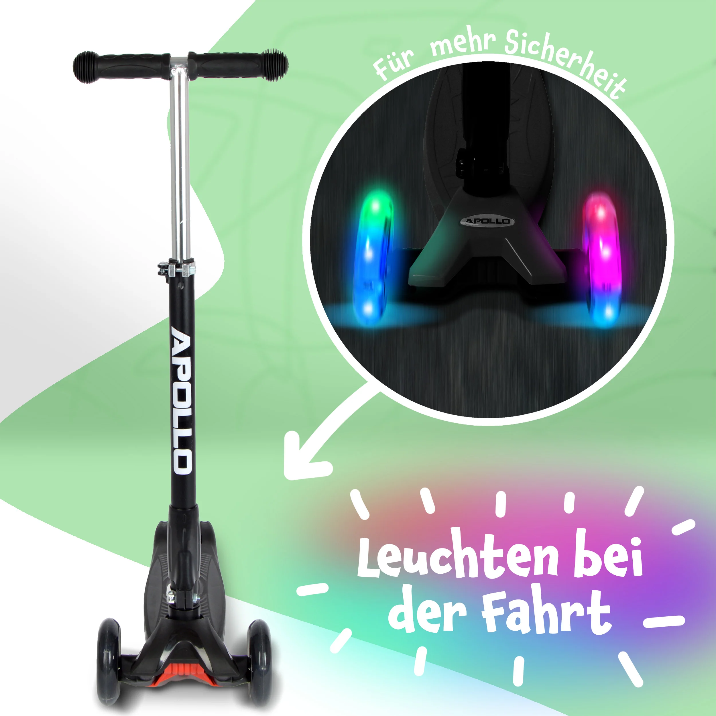 Apollo Kinderroller Kids Whiz LED - in verschiedenen Farben - Image 4
