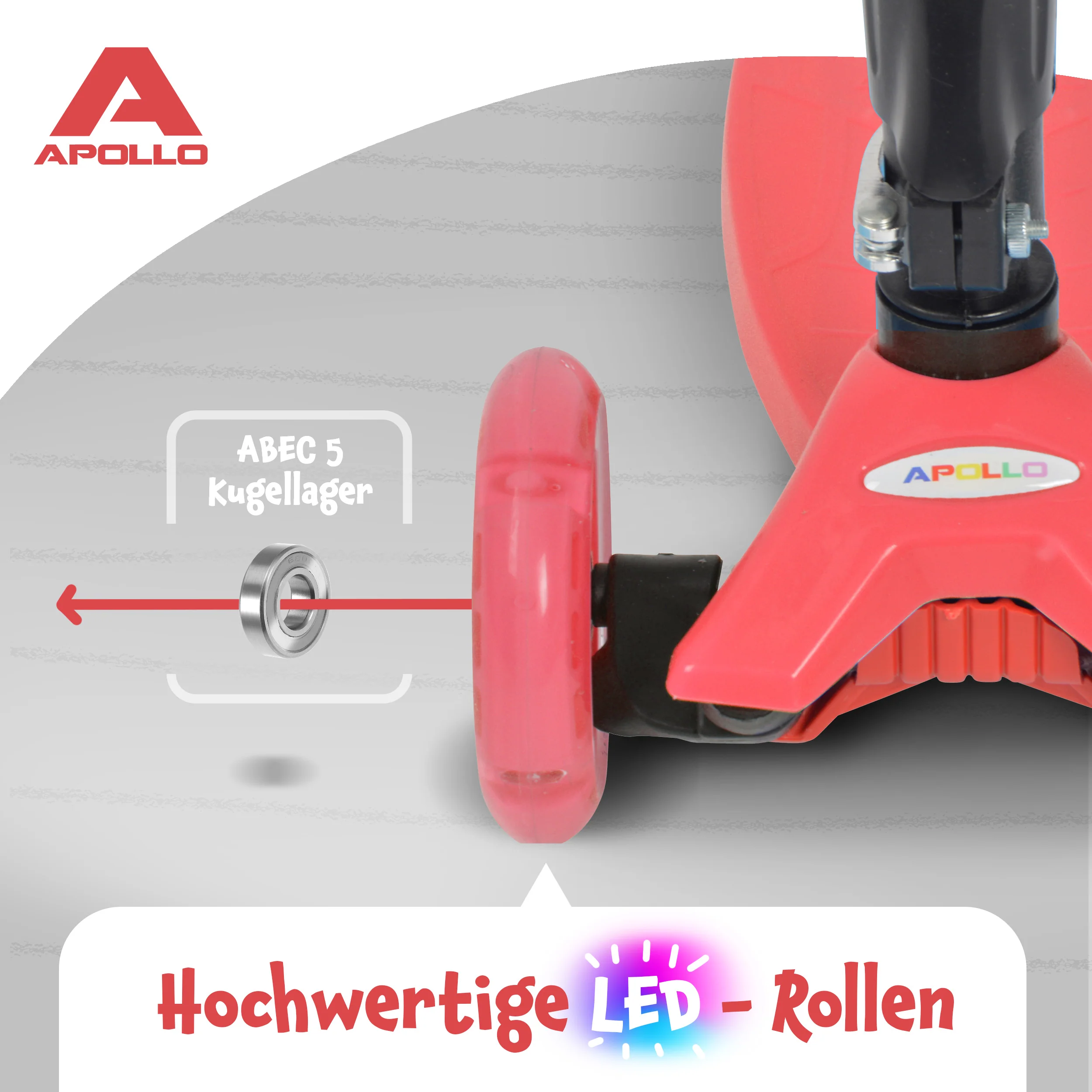 Apollo Kinderroller Kids Whiz LED - in verschiedenen Farben - Image 45