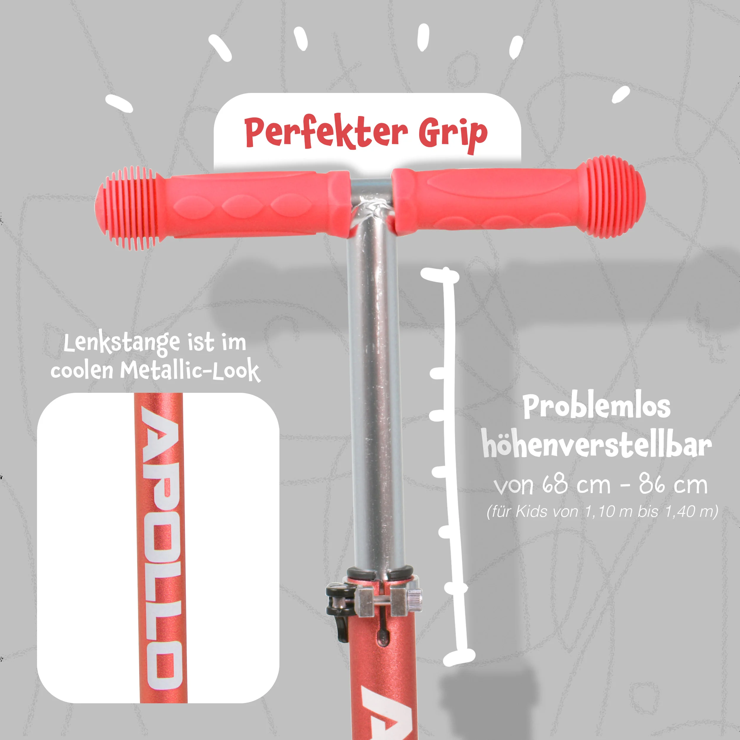 Apollo Kinderroller Kids Whiz LED - in verschiedenen Farben - Image 48