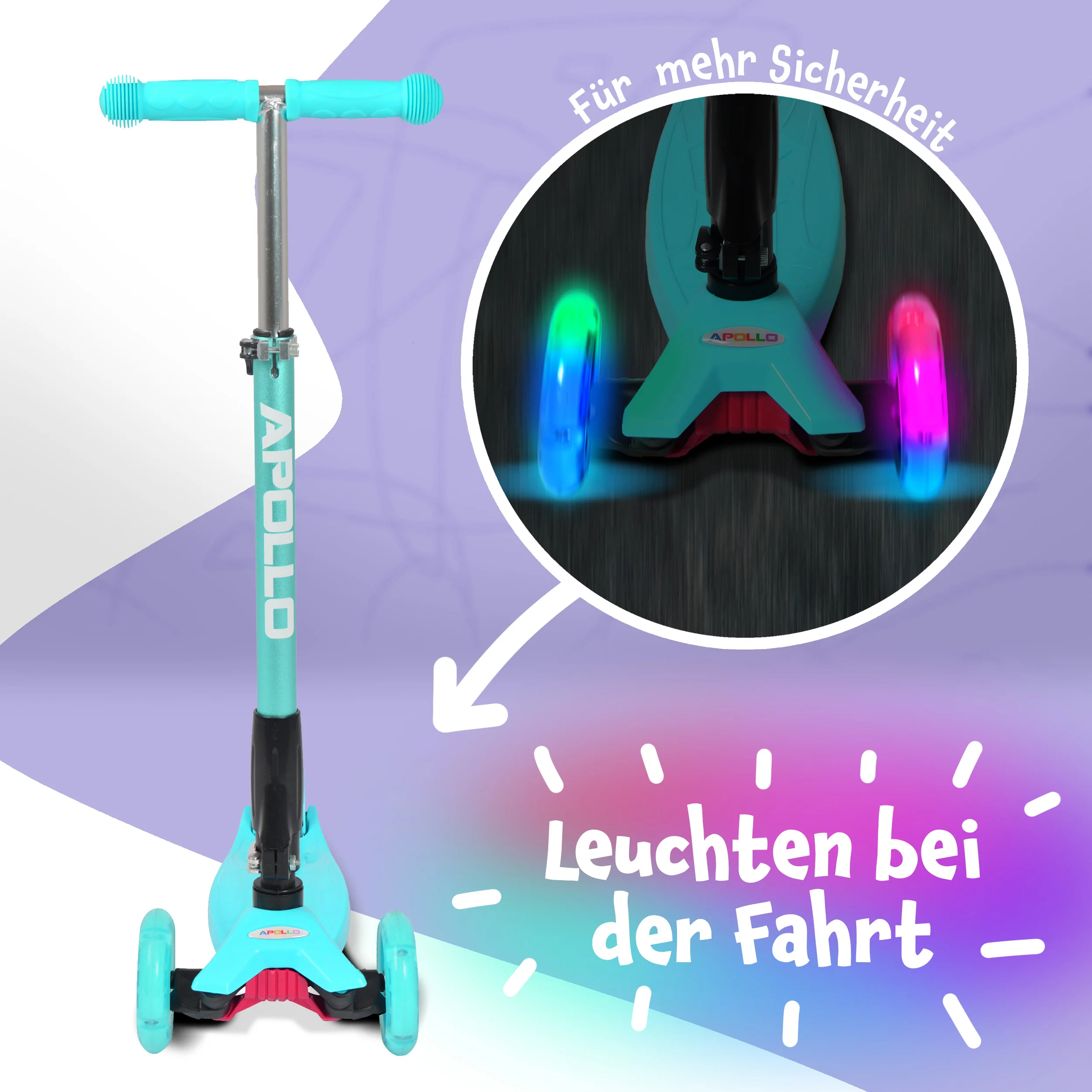 Apollo Kinderroller Kids Whiz LED - in verschiedenen Farben - Image 53