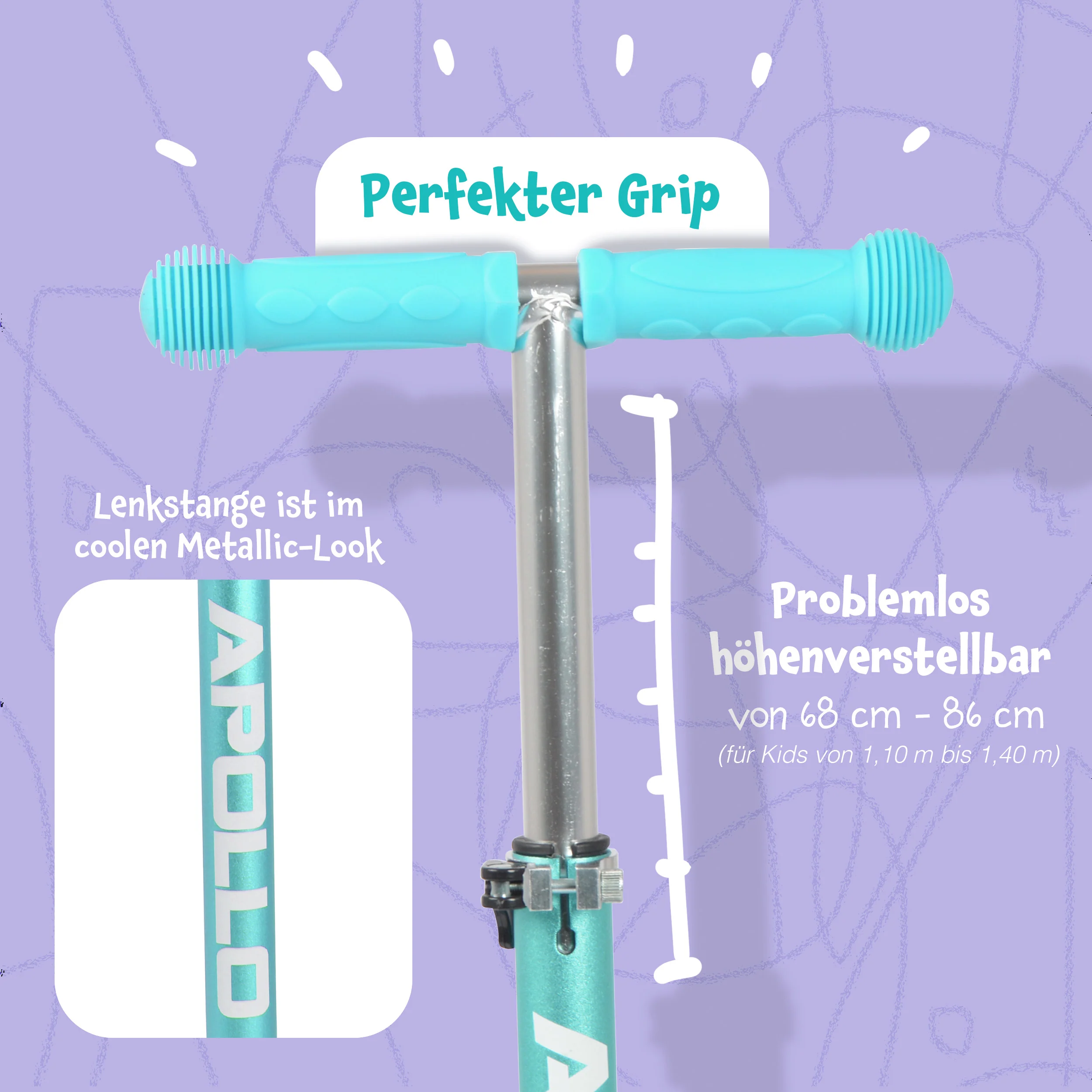 Apollo Kinderroller Kids Whiz LED - in verschiedenen Farben - Image 55