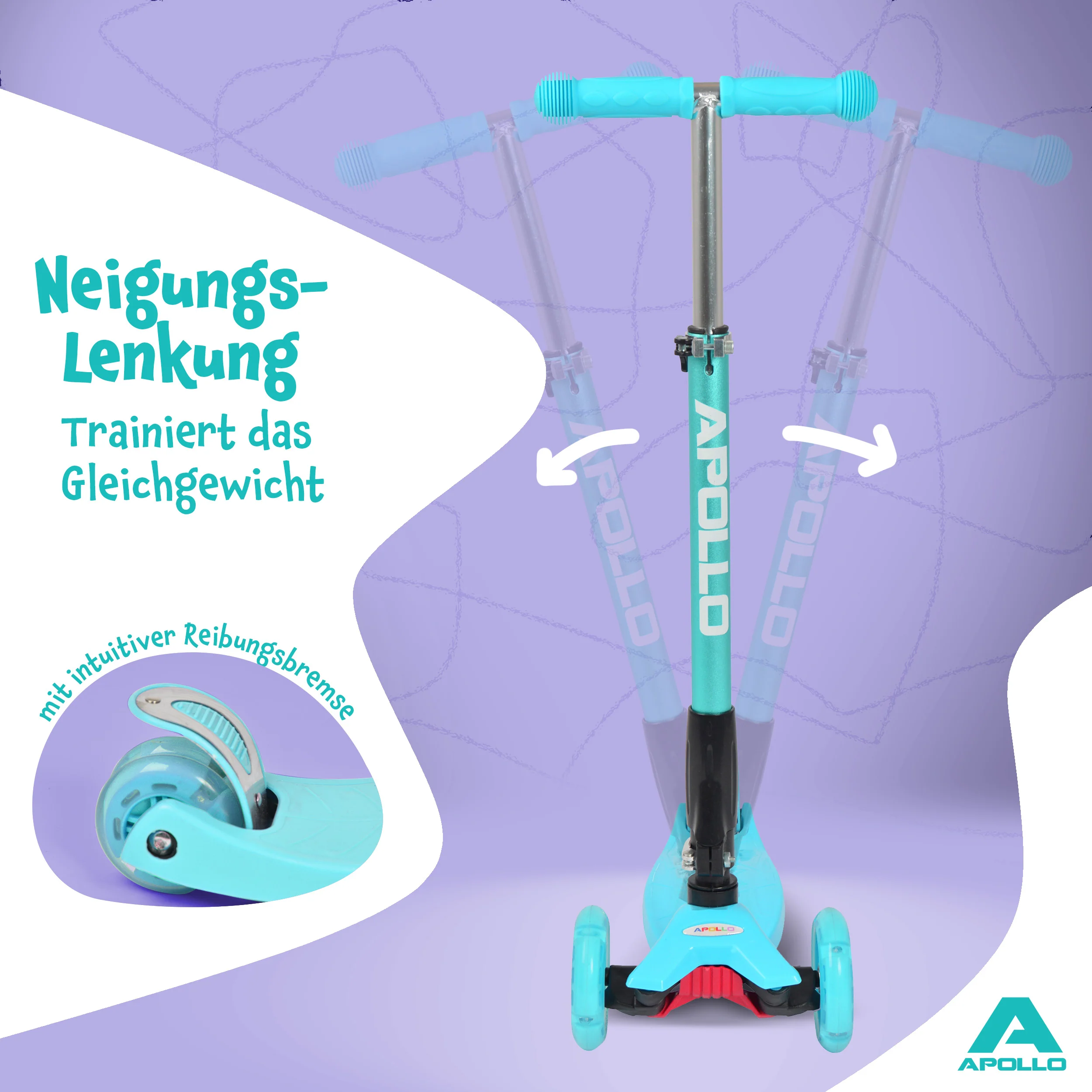 Apollo Kinderroller Kids Whiz LED - in verschiedenen Farben - Image 56