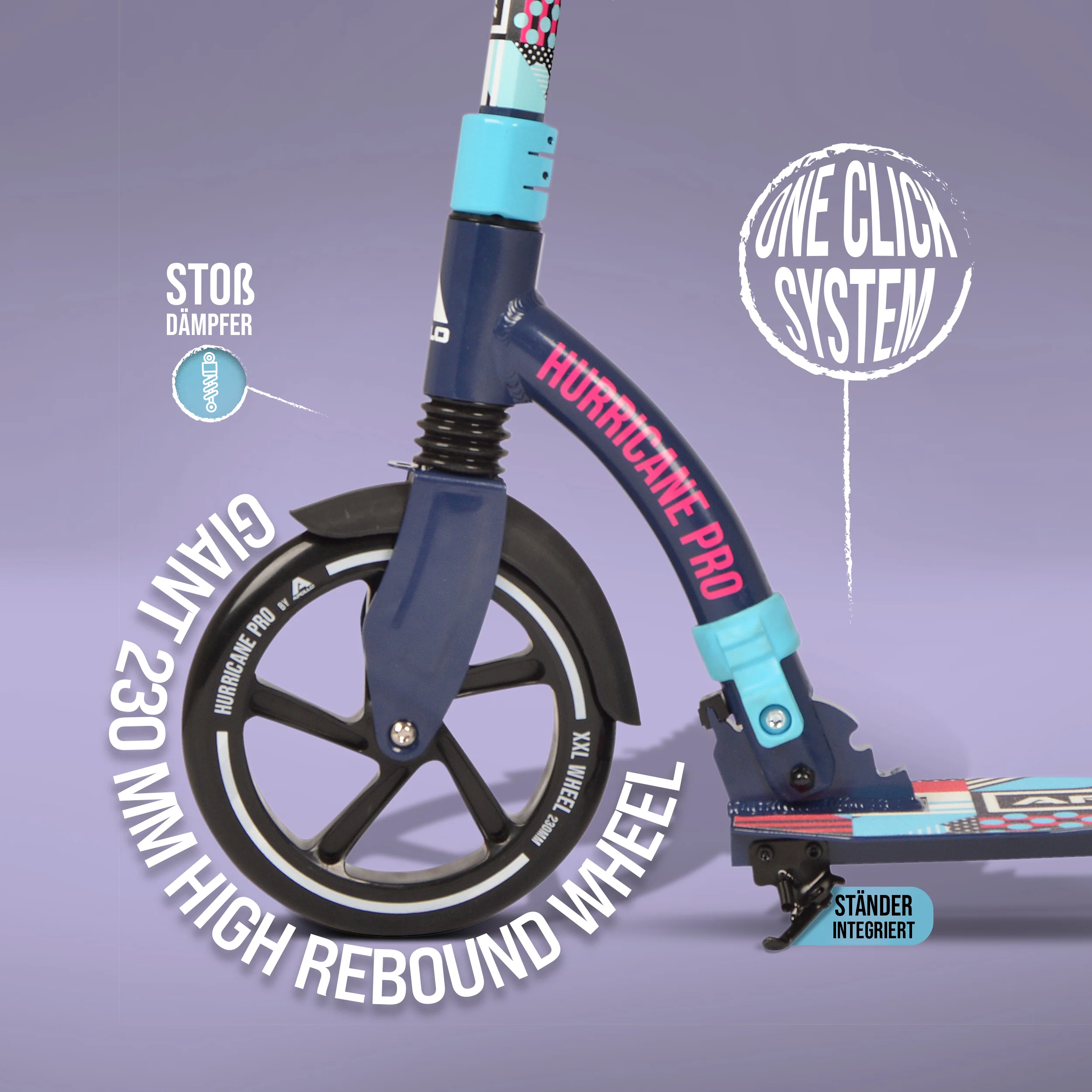 Apollo Scooter - "Hurricane" City-Scooter mit Federung - Image 9