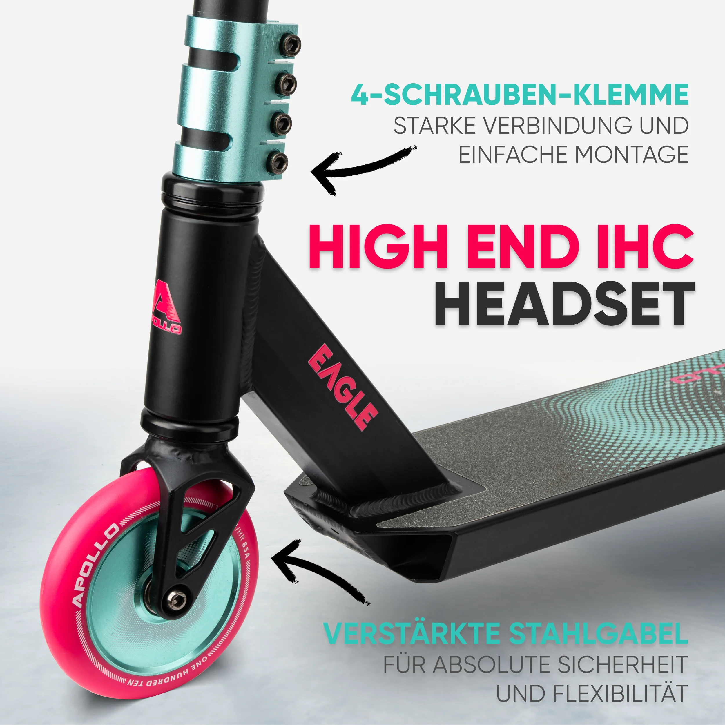 Stunt Scooter 'Eagle' - eloxierter Profi Stuntroller mit ABEC 9 Kugellagern - Image 10