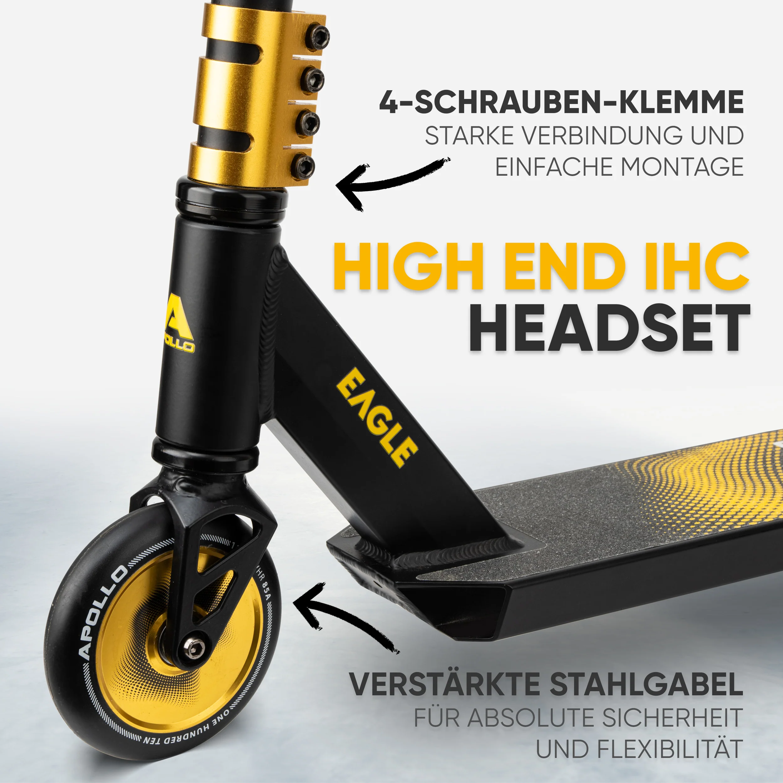 Stunt Scooter 'Eagle' - eloxierter Profi Stuntroller mit ABEC 9 Kugellagern - Image 3