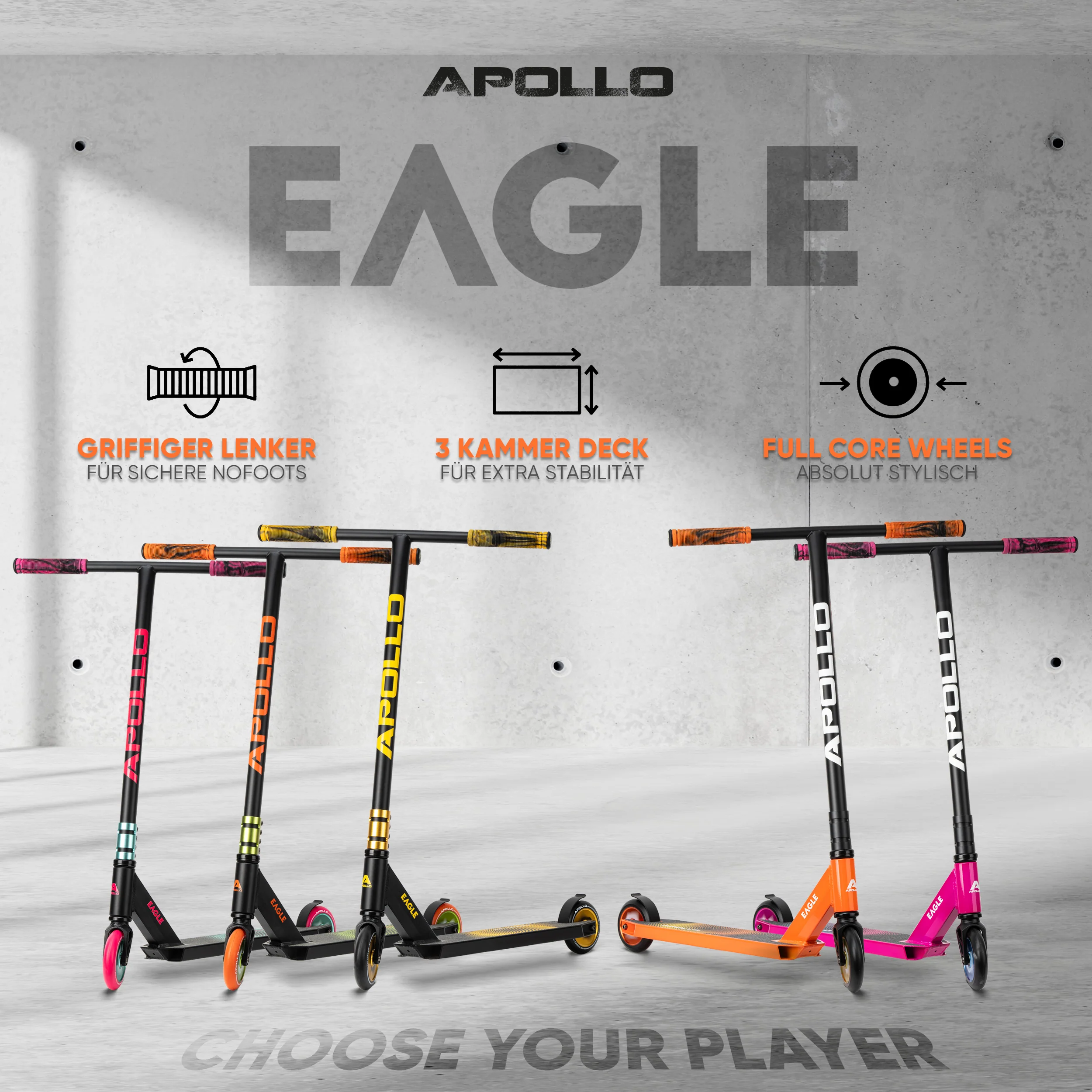 Stunt Scooter 'Eagle' - eloxierter Profi Stuntroller mit ABEC 9 Kugellagern - Image 35