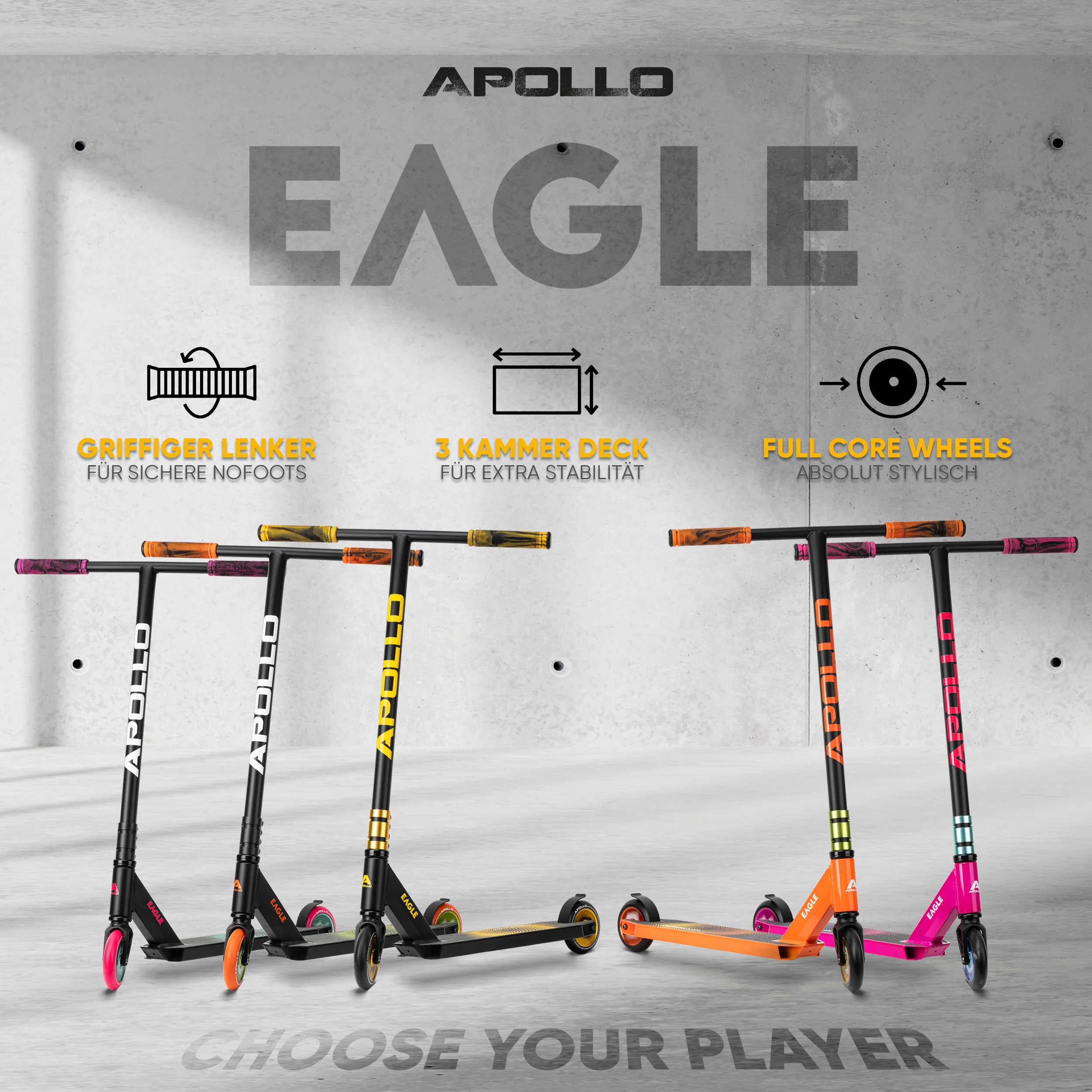 Stunt Scooter 'Eagle' - eloxierter Profi Stuntroller mit ABEC 9 Kugellagern - Image 7