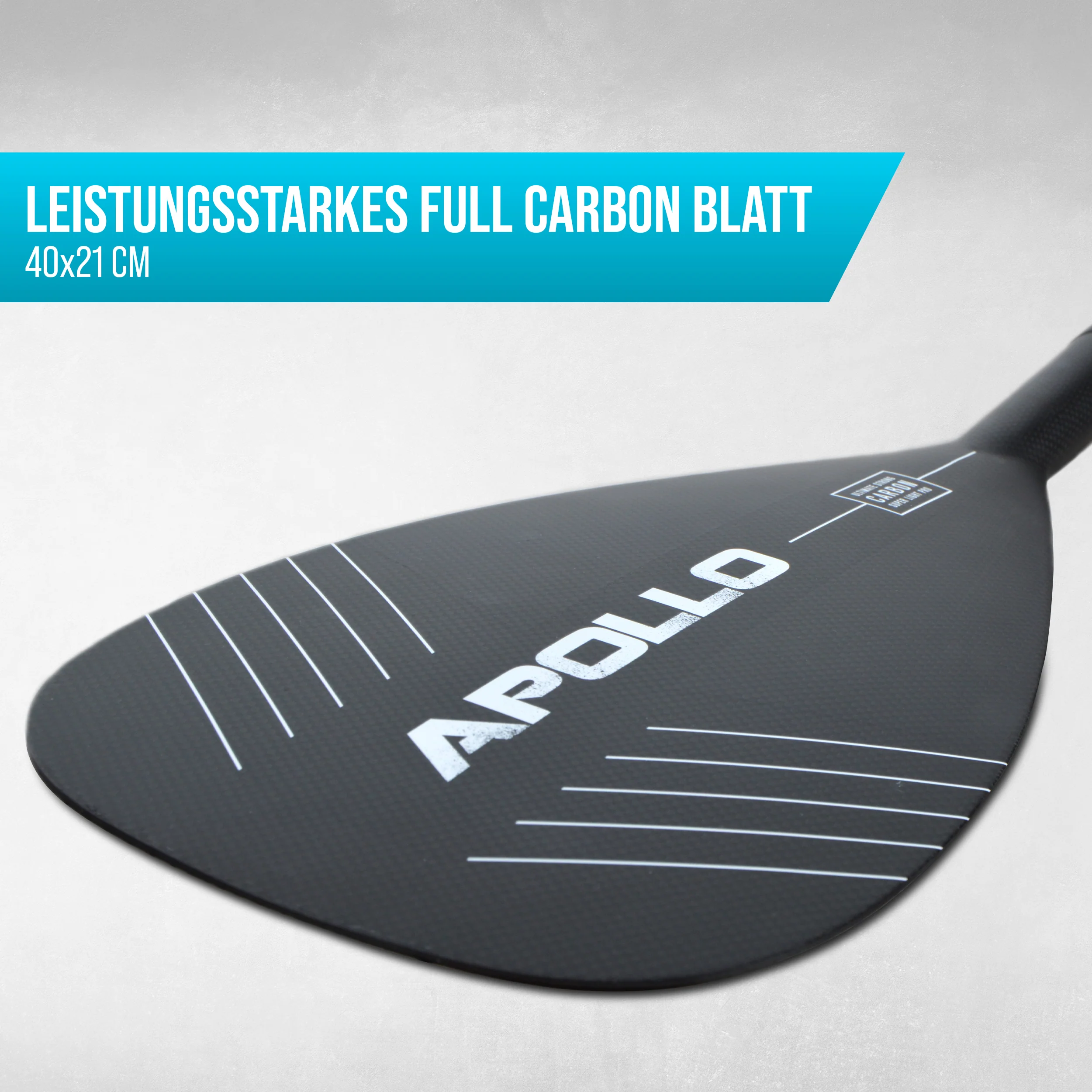 Apollo SUP Paddel - 3 teiliges Stechpaddel aus Carbon und Fiberglas - Image 3