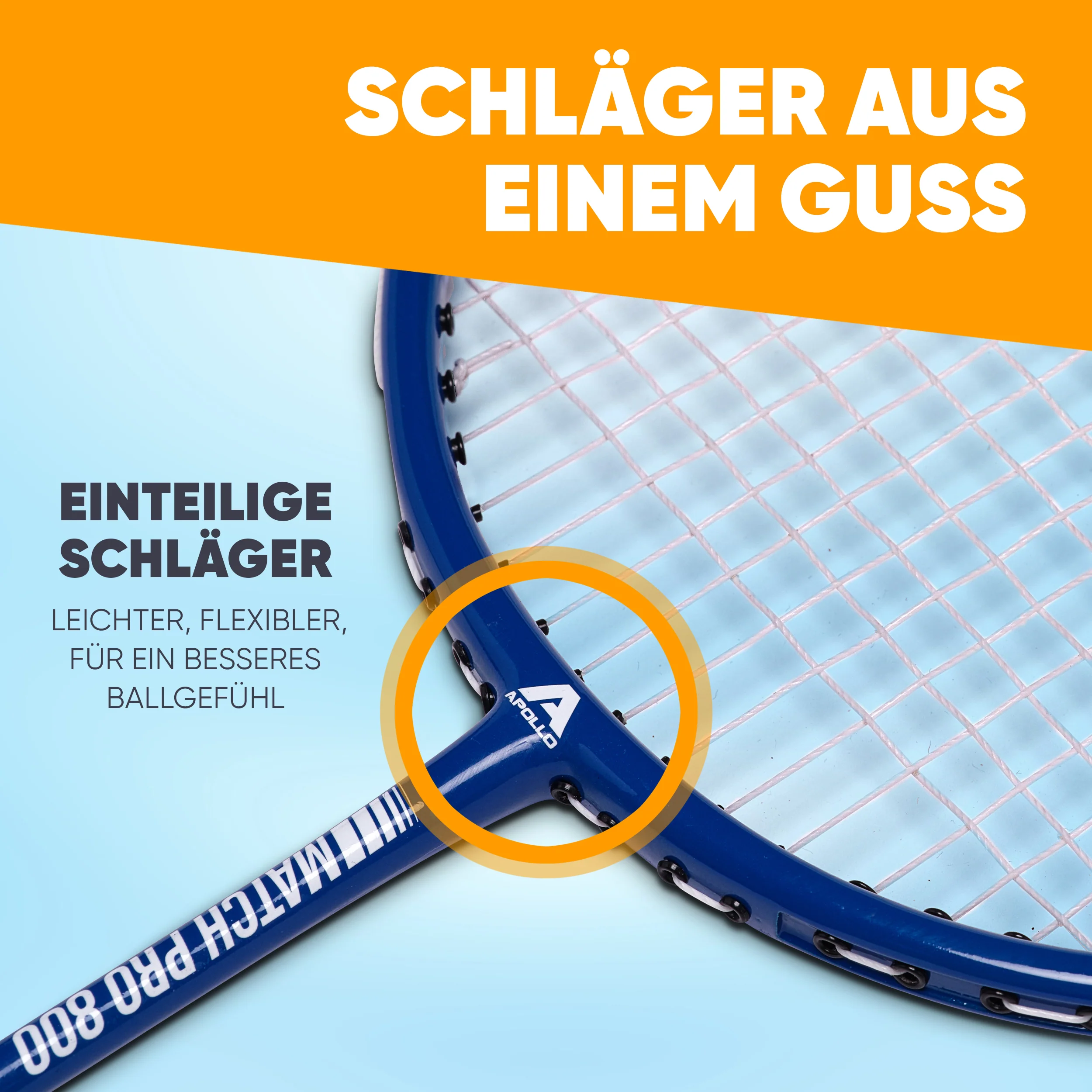 Badminton Set Match Pro 800 - inkl. Tasche, 2x Schläger, Bälle - Image 12