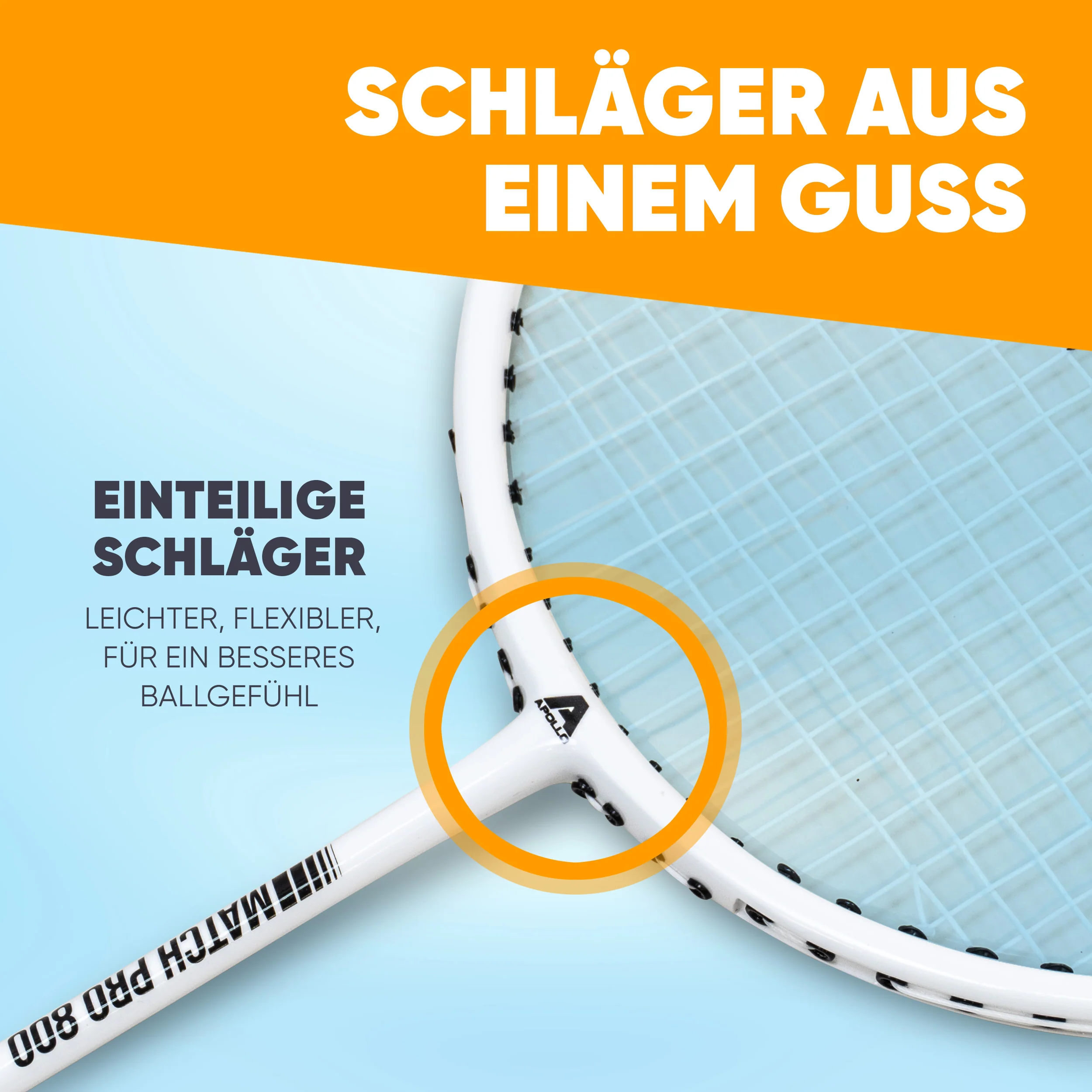 Badminton Set Match Pro 800 - inkl. Tasche, 2x Schläger, Bälle - Image 19