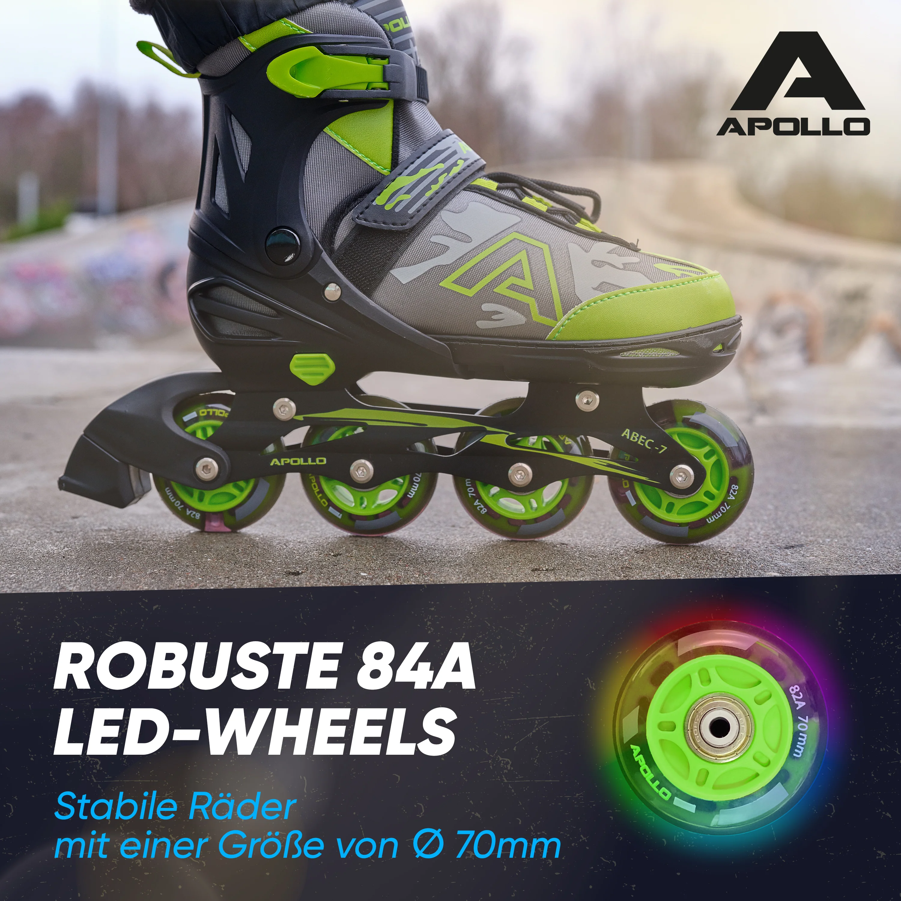 Champion Adjustable Inline Skate (Grün) - Image 3