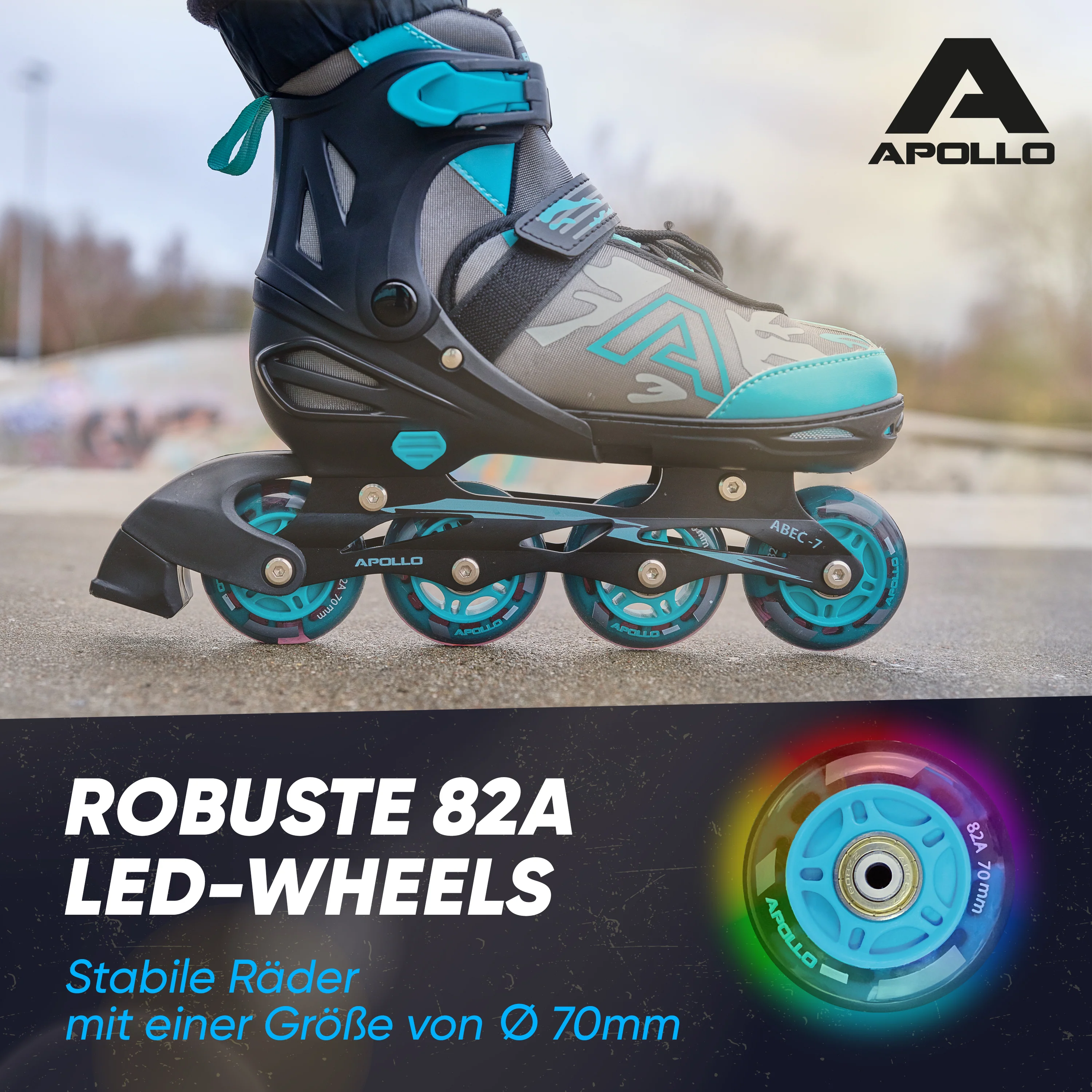 Champion Adjustable Inline Skate (Mint) - Image 3