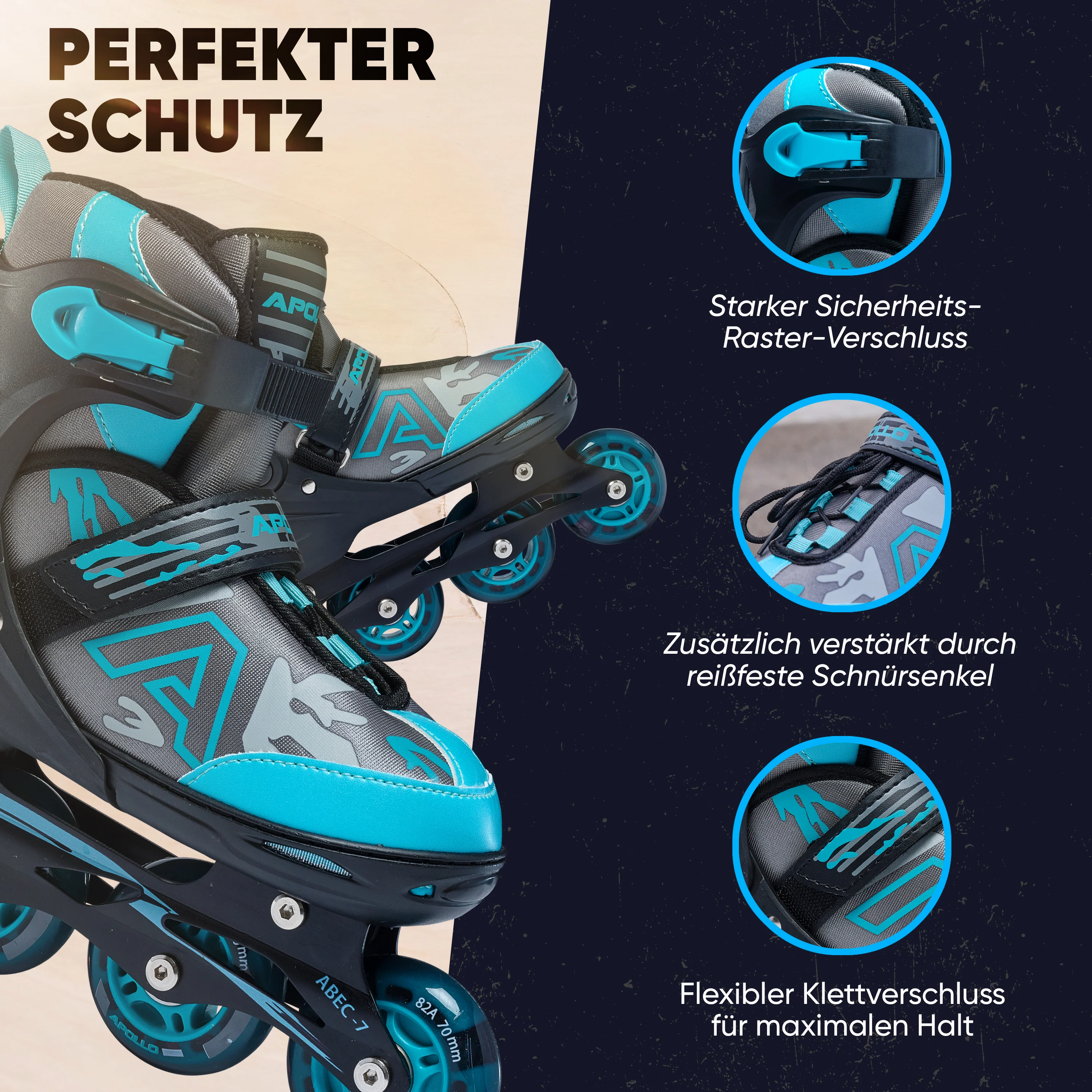 Champion Adjustable Inline Skate (Mint) - Image 4
