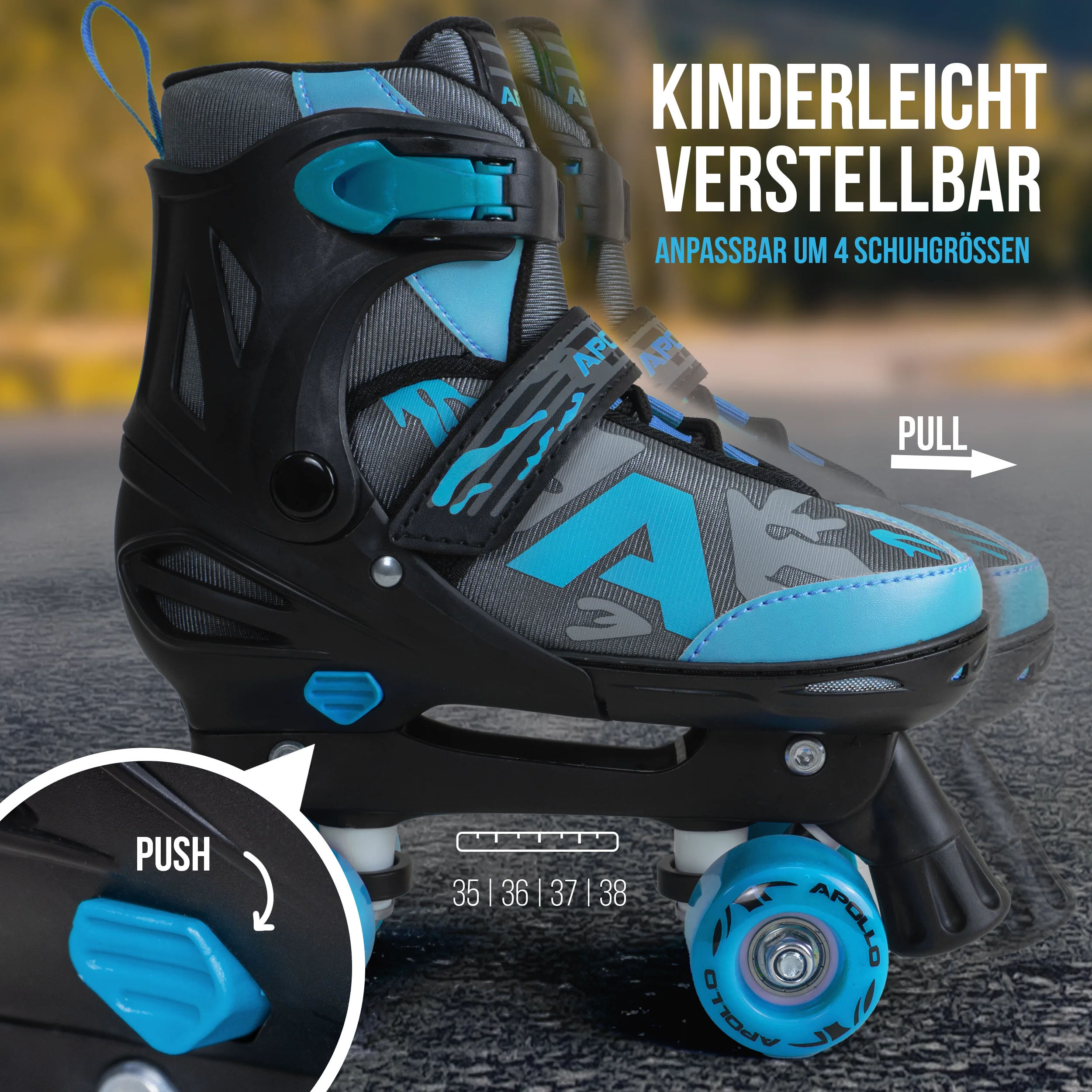 Champion Adjustable Quad Skate - verstellbare Rollschuhe für Kinder & Jugendliche - Image 17