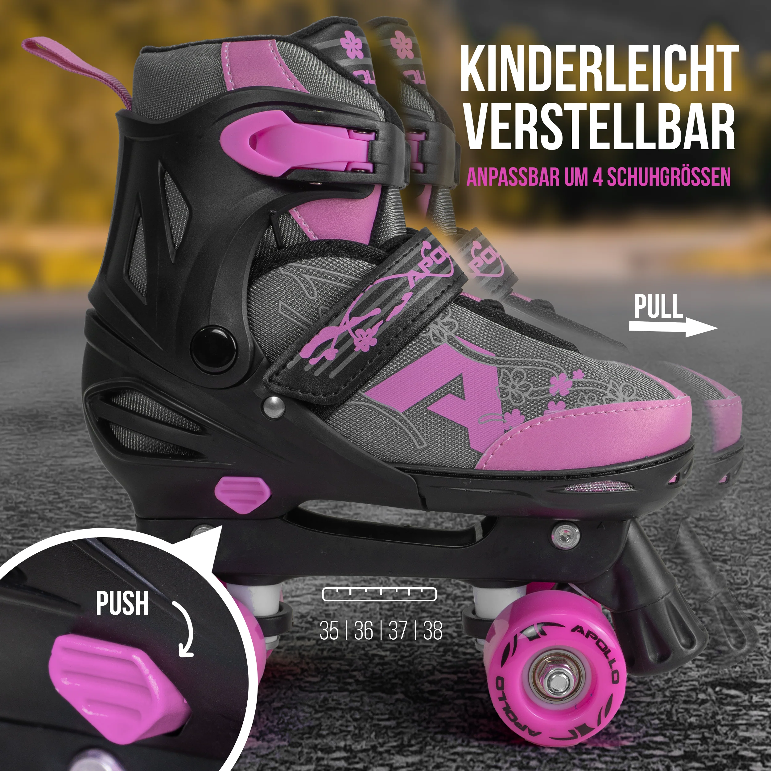 Champion Adjustable Quad Skate - verstellbare Rollschuhe für Kinder & Jugendliche - Image 3