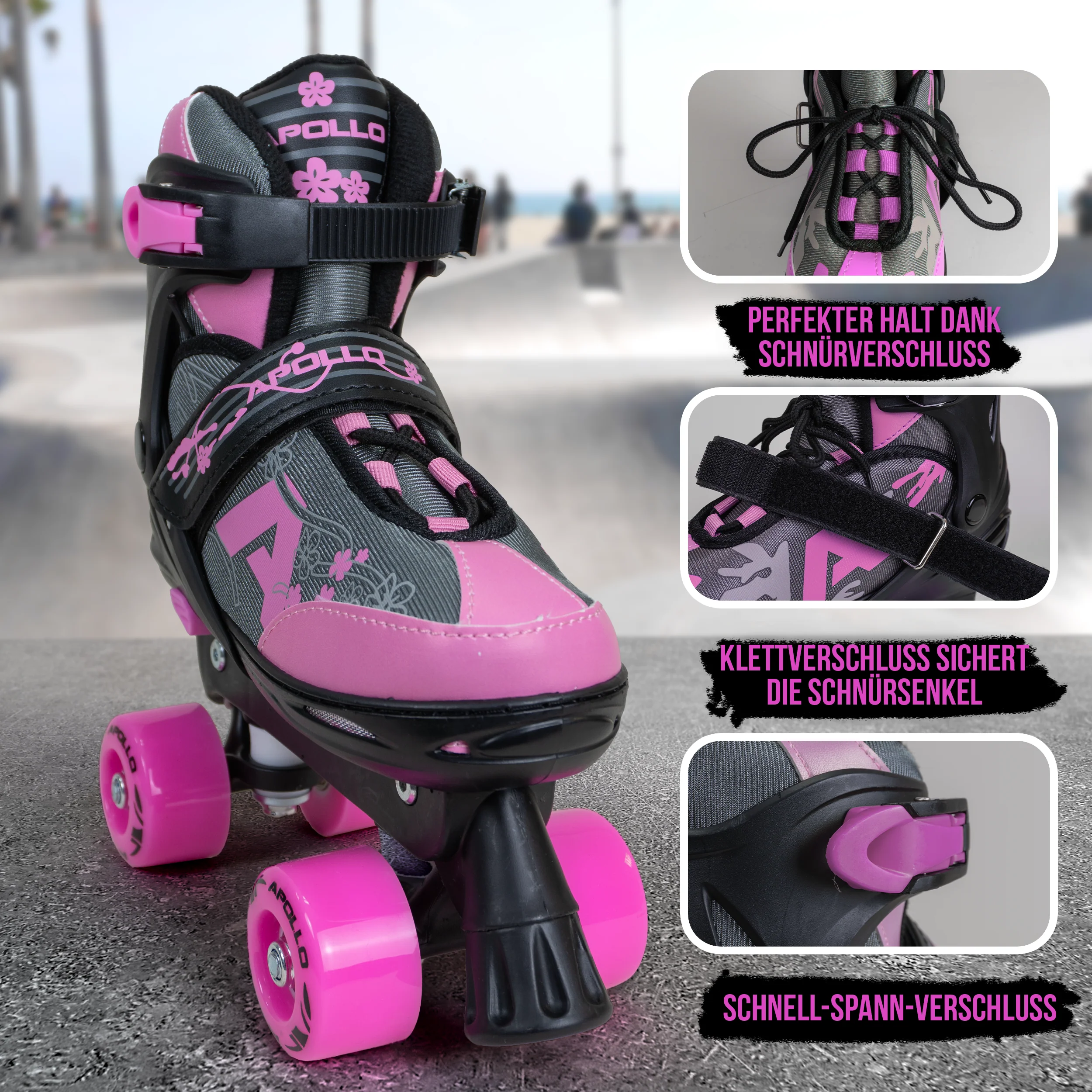 Champion Adjustable Quad Skate - verstellbare Rollschuhe für Kinder & Jugendliche - Image 5