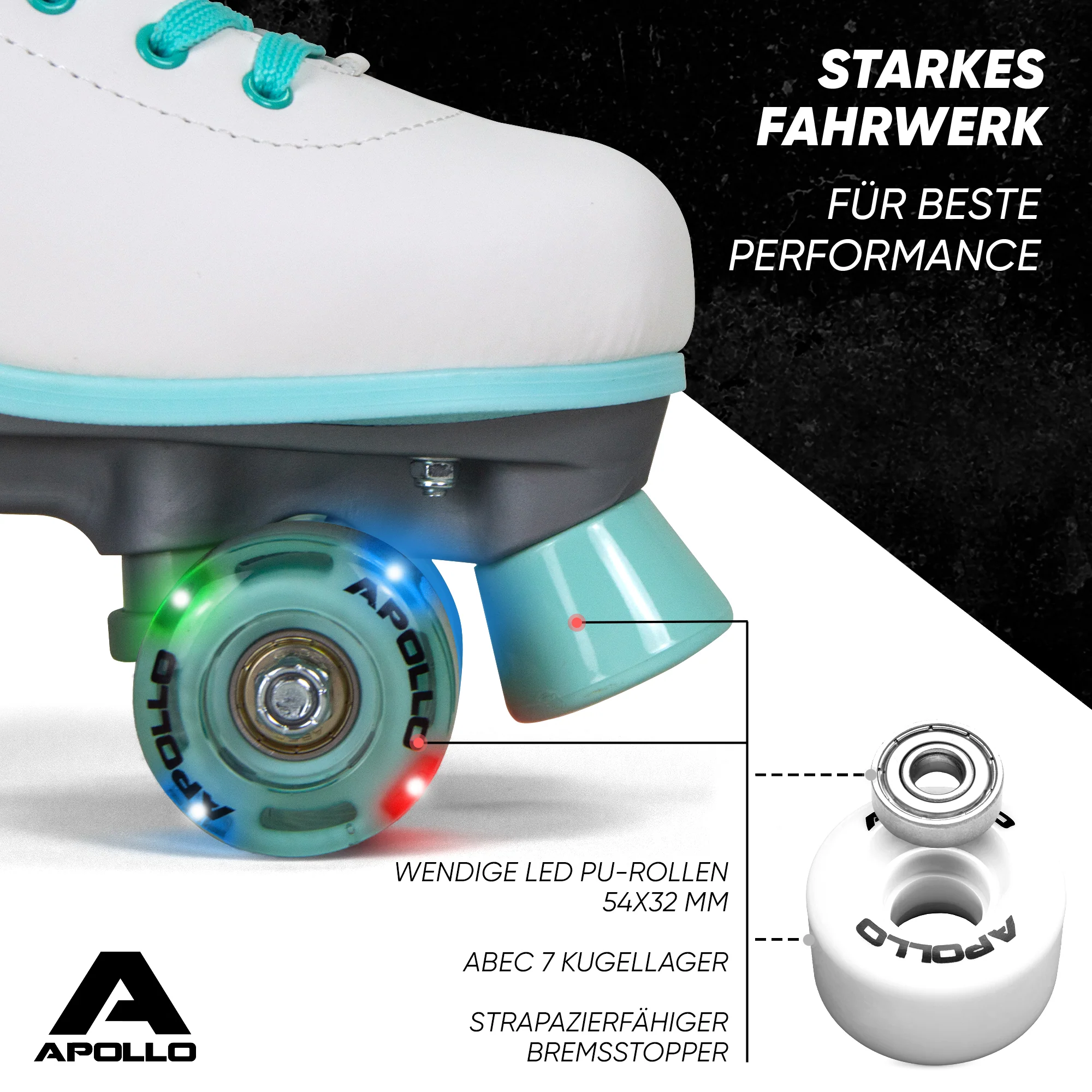 Classic Roller Rollschuhe für Kinder und Erwachsene - Disco Time LED - Image 5