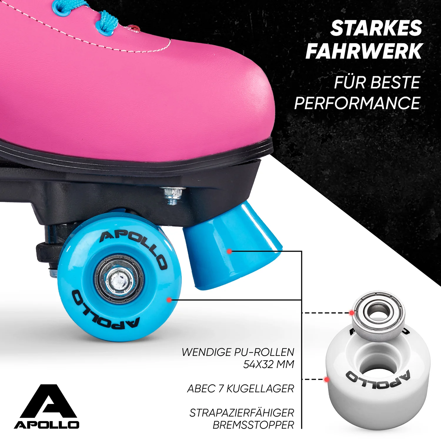 Classic Roller Rollschuhe für Kinder und Erwachsene - Funky - Image 5